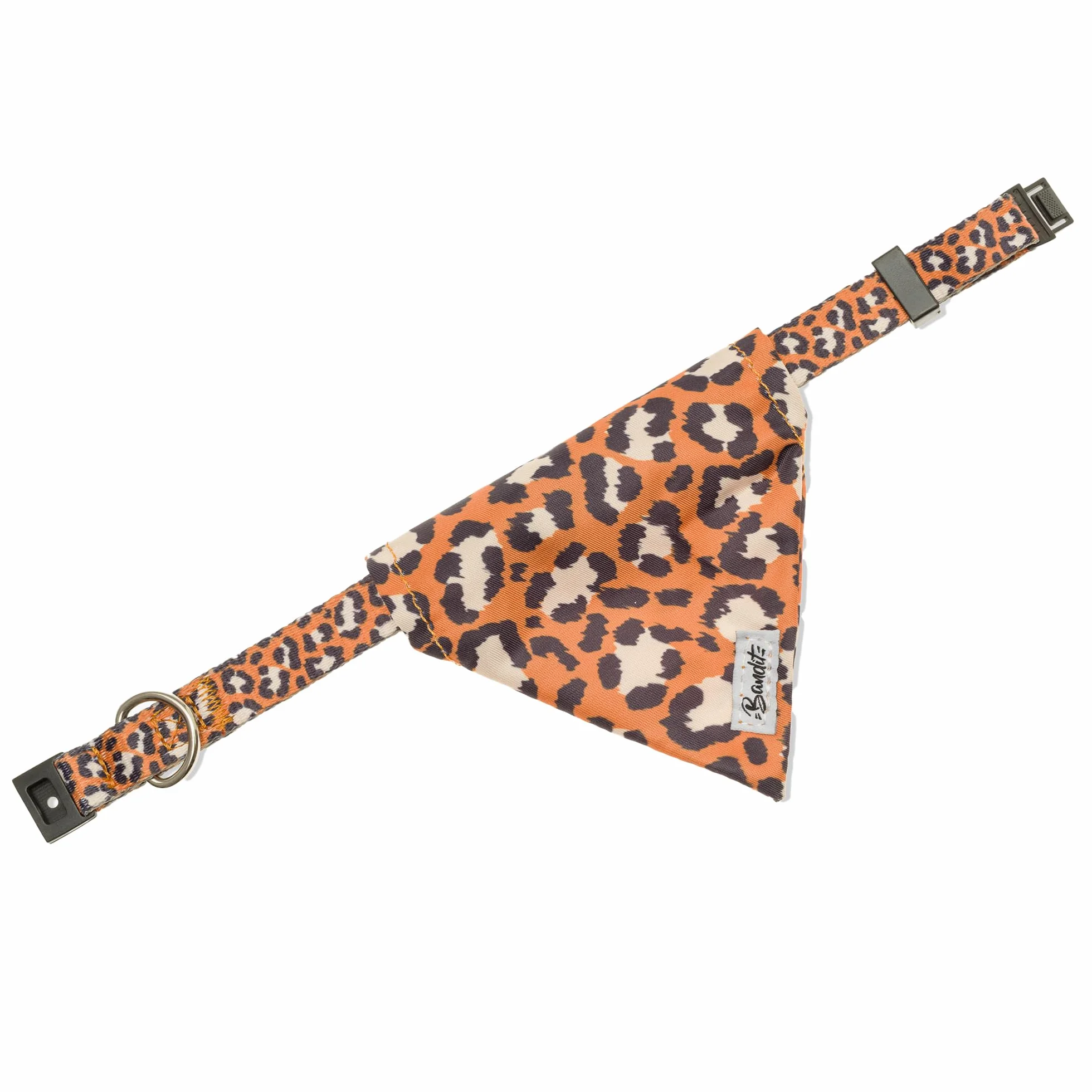 Bandana pour Chat Taille S Jungle Chic Tour de Cou 24-28cm Boucles Anti-étranglement en Plastique Foulard en Nylon résistant et Doux Lavable en Machine