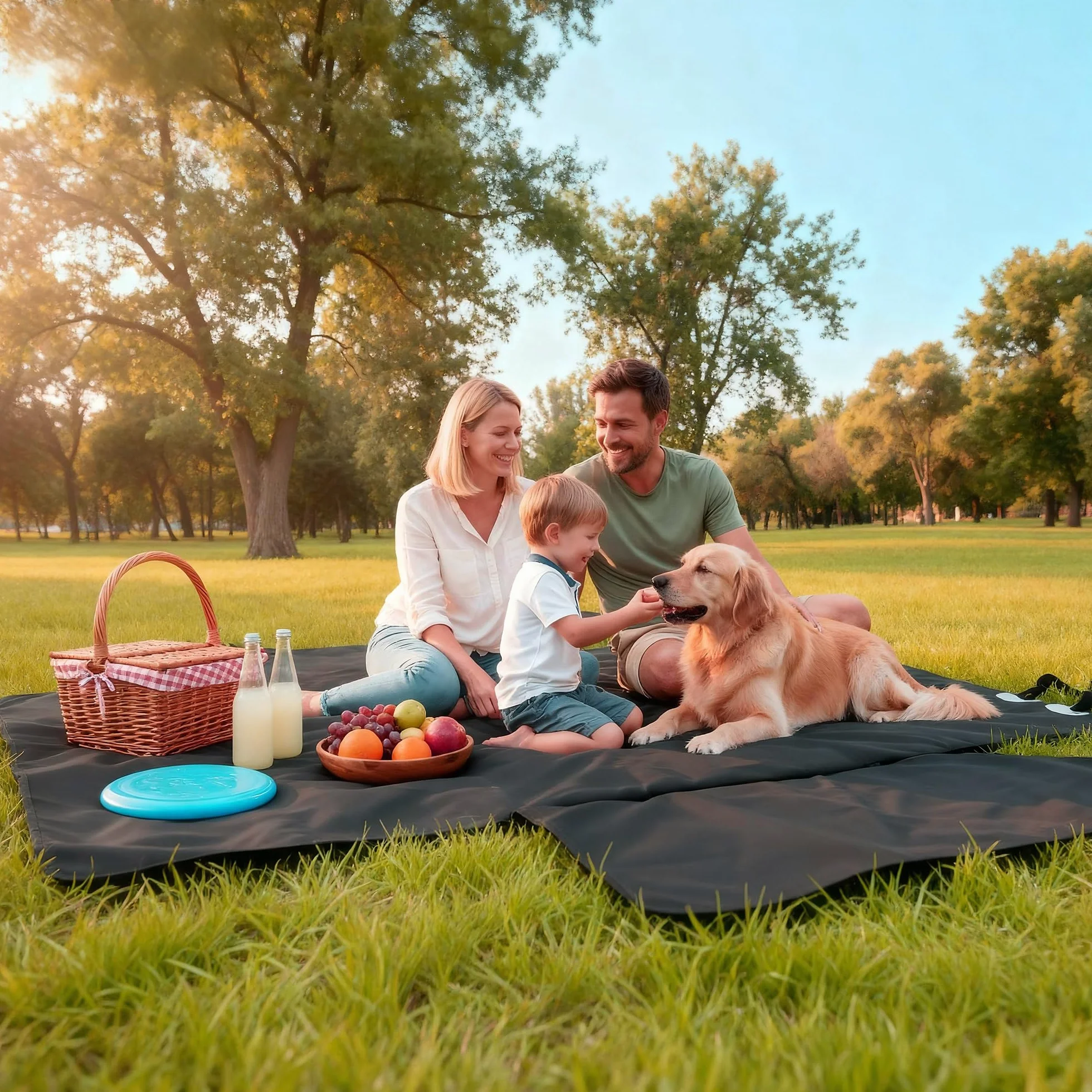 Alfheim Housse Protection Coffre Voiture Couverture Dossier Siège Chien Tapis Voyage Imperméable Antidérapant Universel Camion Voiture SUV Noir