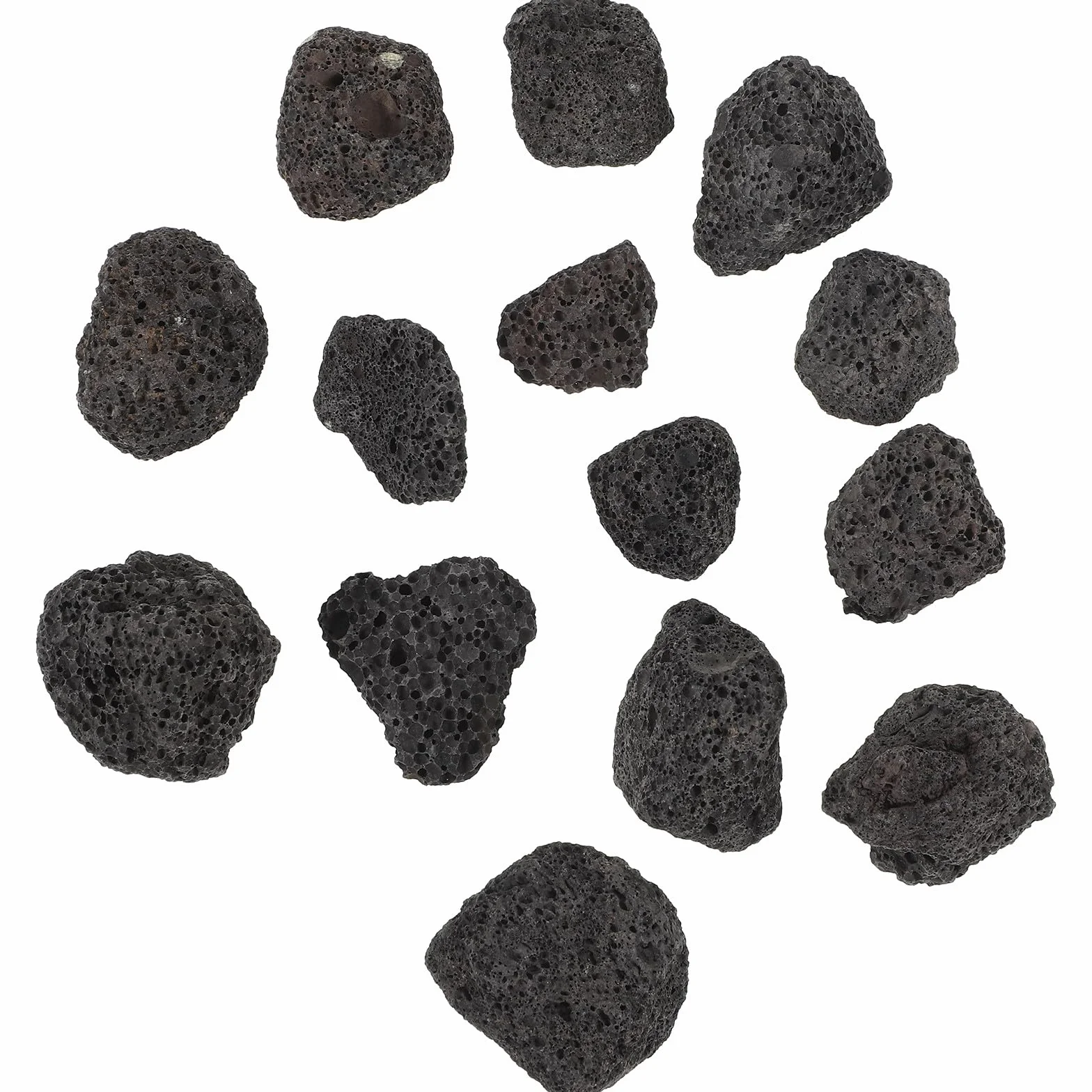 BESTonZON Pierres de lave naturelles 400 g - Galets volcaniques pour aquarium et parterre
