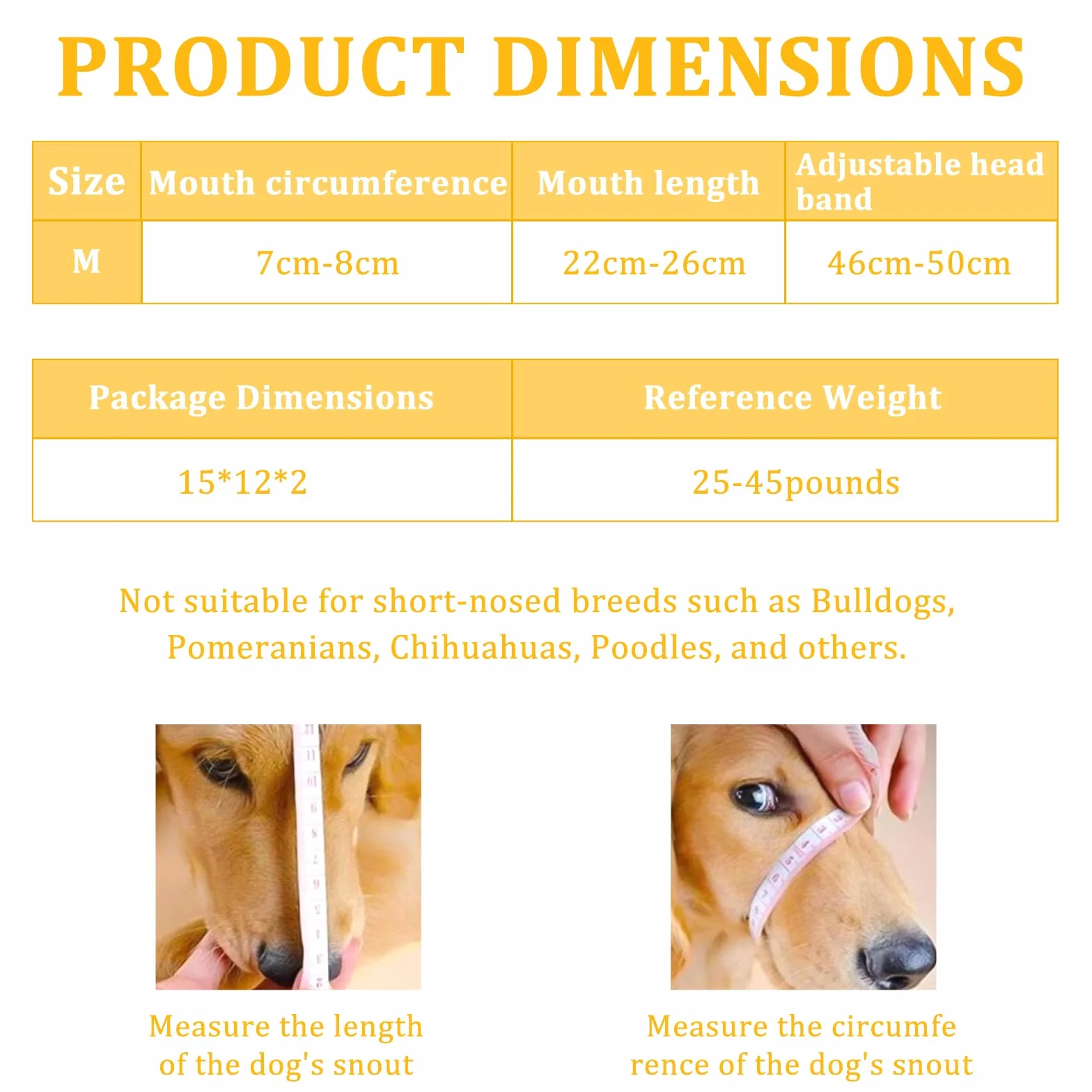 Museliere Anti Intoxication Chien (M) Muselière Chien Réglables Masque Respirant pour Animaux Prévenir L'ingestion Accidentelle pour Attraper Les Morsures Les Lécher La Mastication