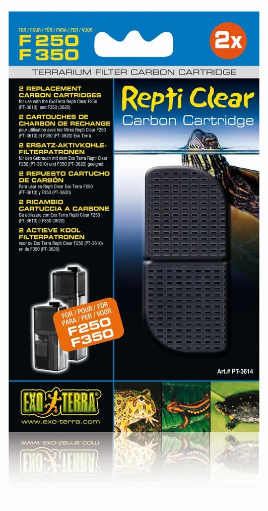 Exo Terra Hygromètre pour Reptile Cartouche Charbon Repticlear