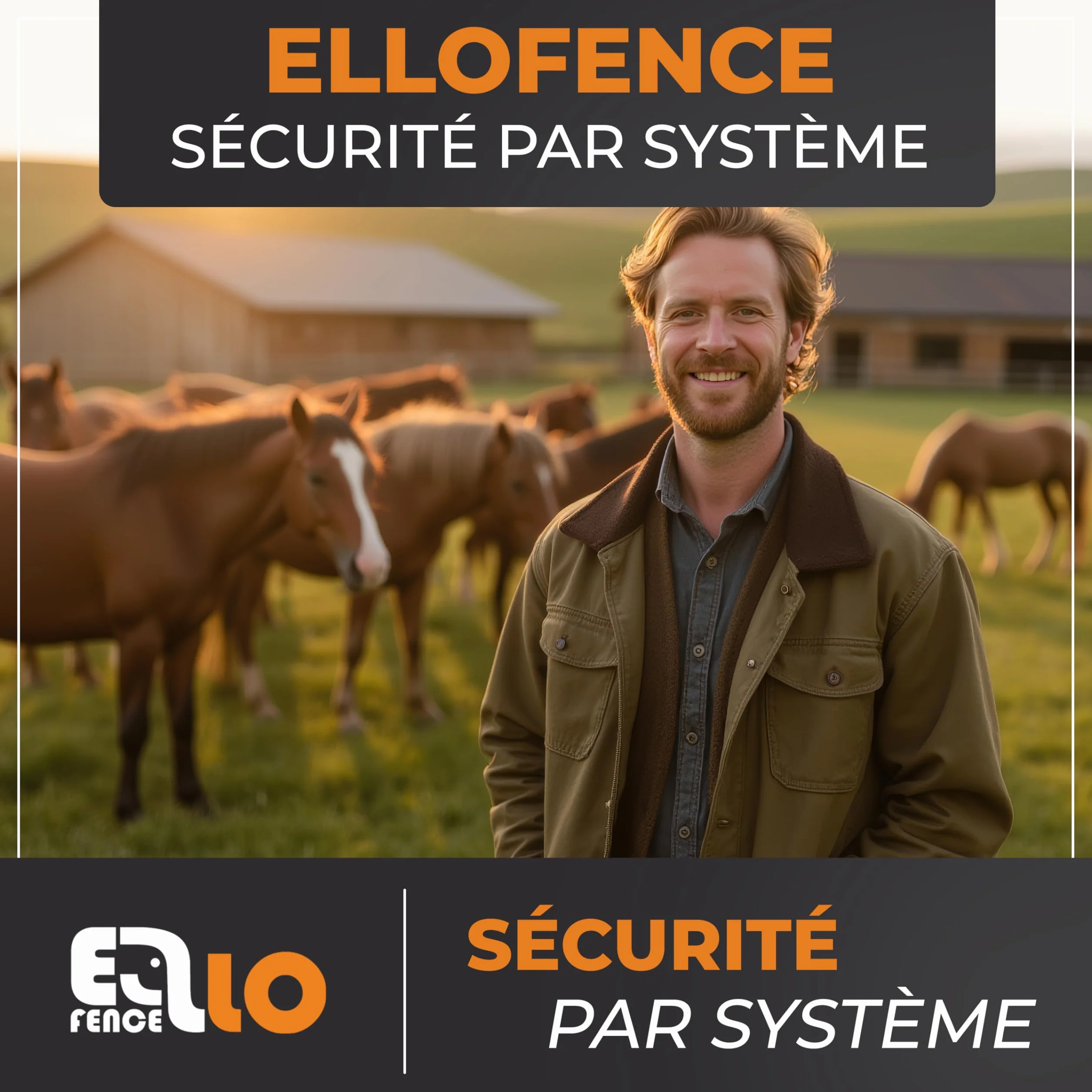 Kit de démarrage clôture électrique M – Électrificateur puissant avec ruban 200 m, 10 piquets, isolateurs & mise à la terre