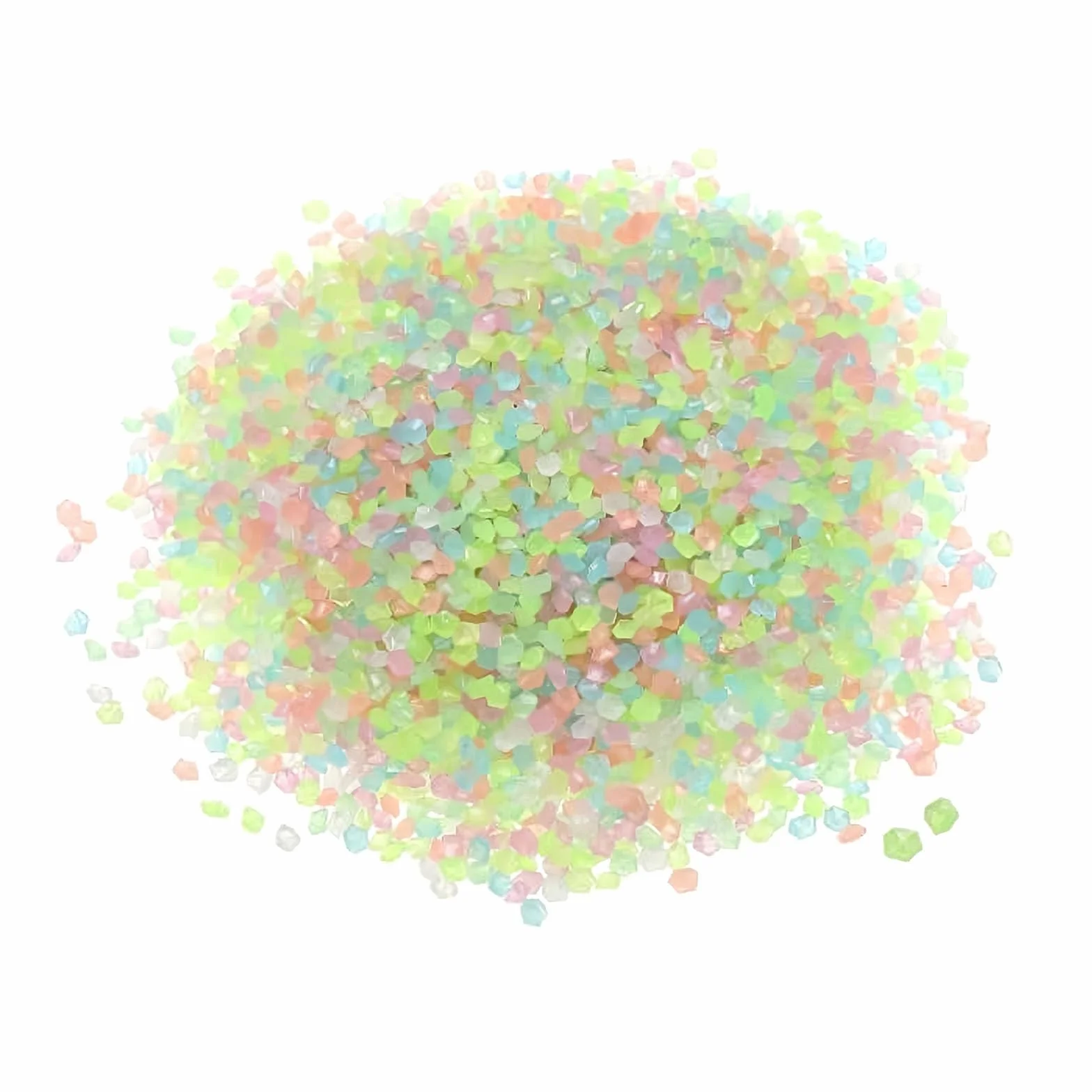 10000 pierres décoratives nocturnes - galets colorés de sable lumineux, particules fluorescentes pour mini étang, jardin et pierres lumineuses comme accessoires de bricolage pour enfants