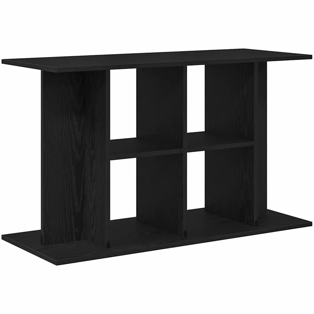 vidaXL Support d'aquarium Chêne Noir 100x40x60 cm Bois d'ingénierie