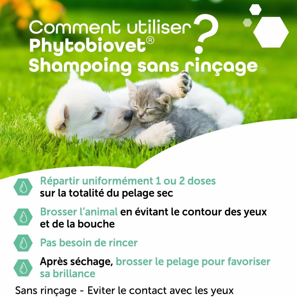 MP Labo Phytobiovet Shampoing sans Rinçage Chien Chat 200 ML Aloe Vera Mauve Ecocert