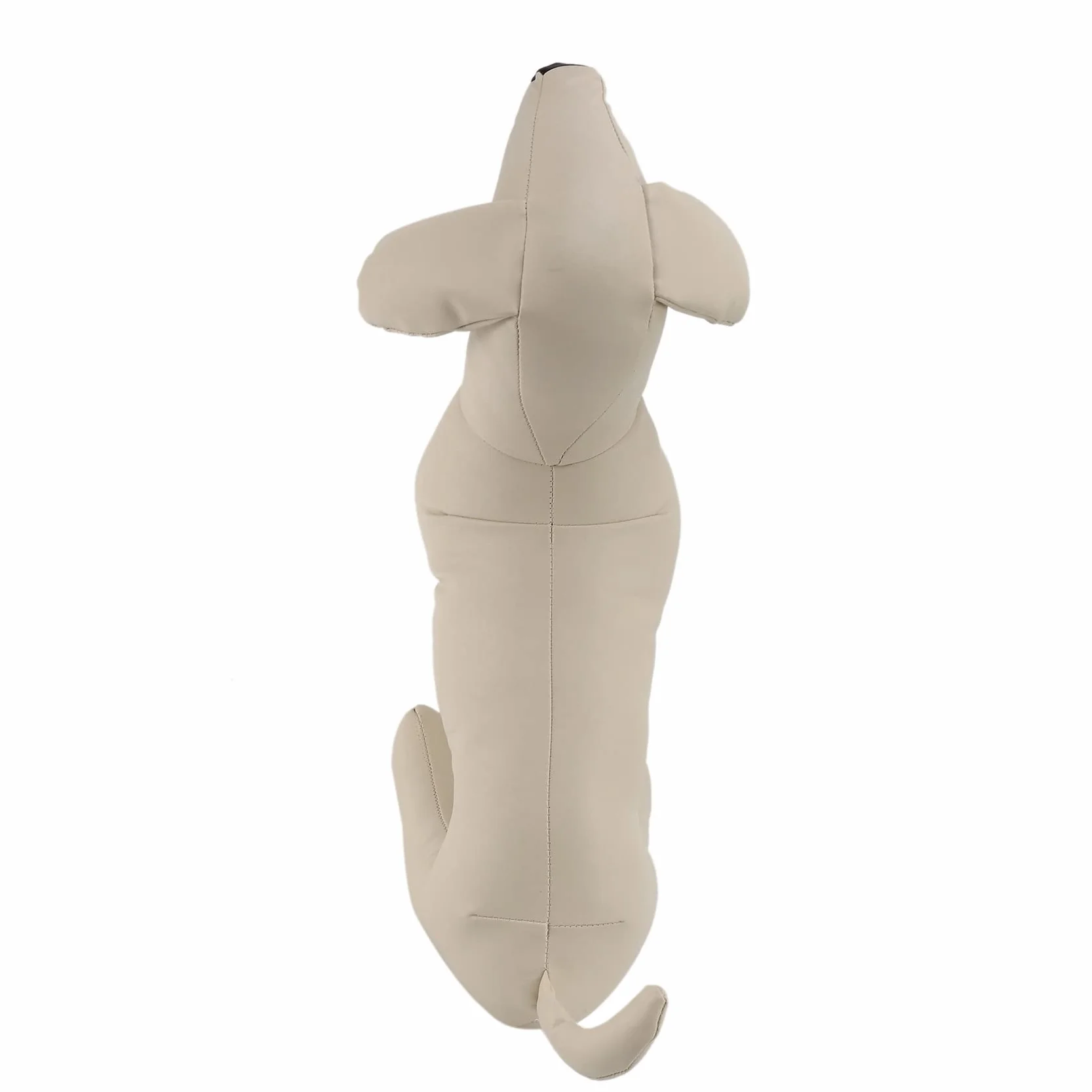 Mannequin Chien Cuir Modèle Chien Position Debout Mannequin Affichage Animal Compagnie Blanc