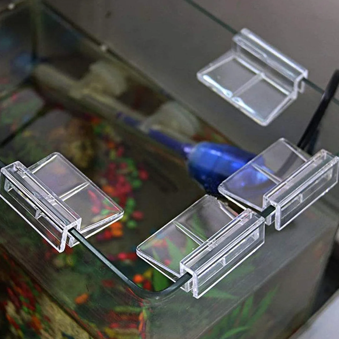 GHEART Clips de Protection en Verre pour Aquarium 6 mm 4 Pièces