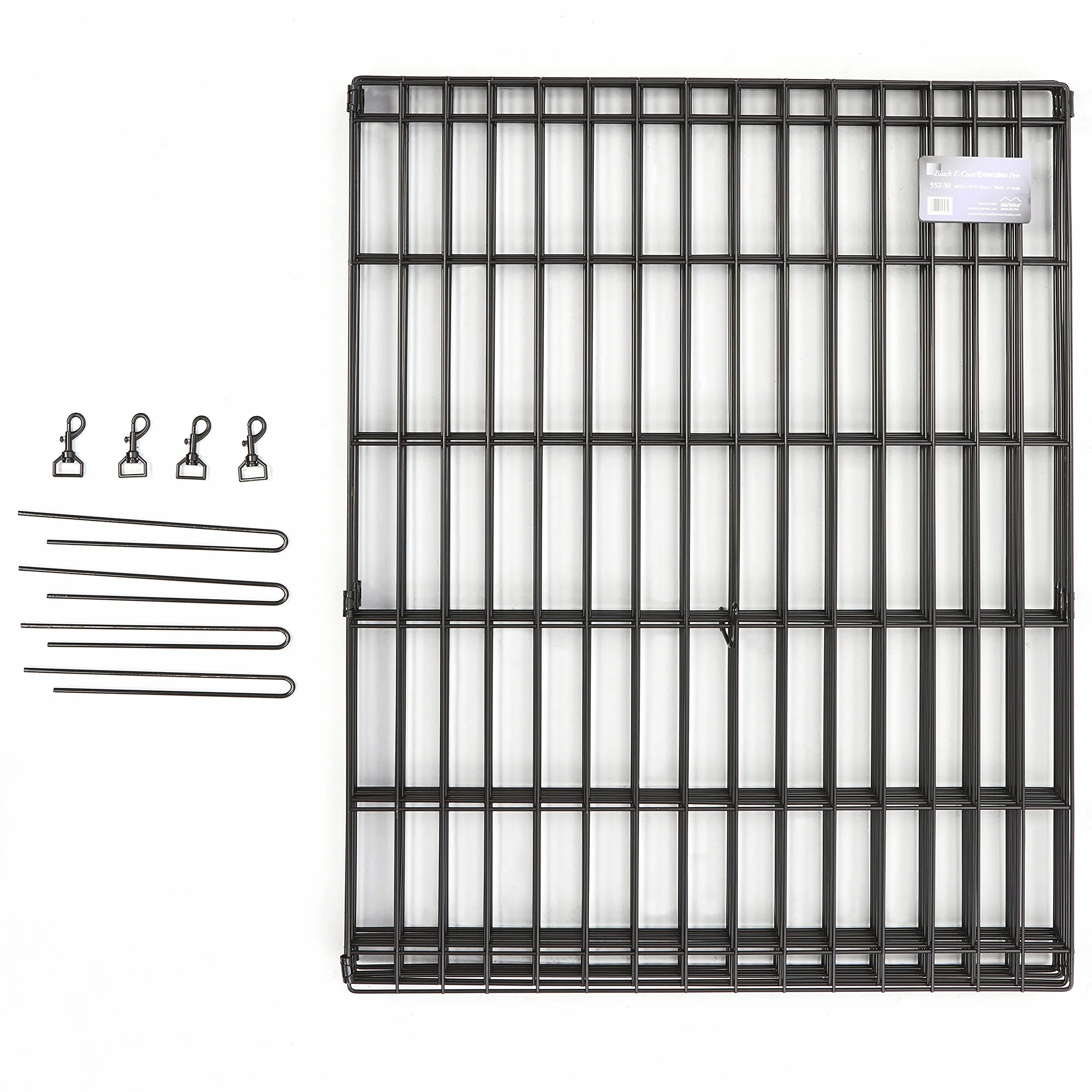 MidWest Homes for Pets Cage d'exercice Parc pour Chien 550-24 60,96 cm x 60,96 cm Noir