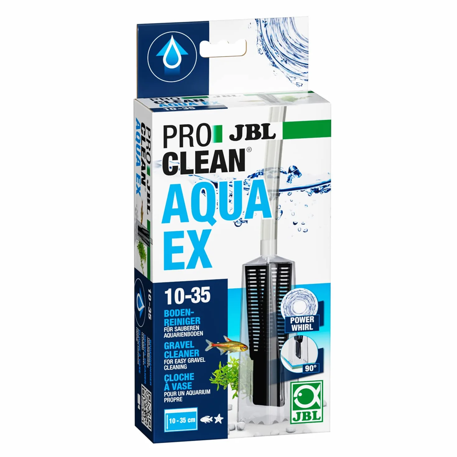 JBL PROCLEAN AQUA EX 10-35, 6142500, Nettoyeur de fond, pour Aquariums de 10 - 35 cm de hauteur, Mulmglocke