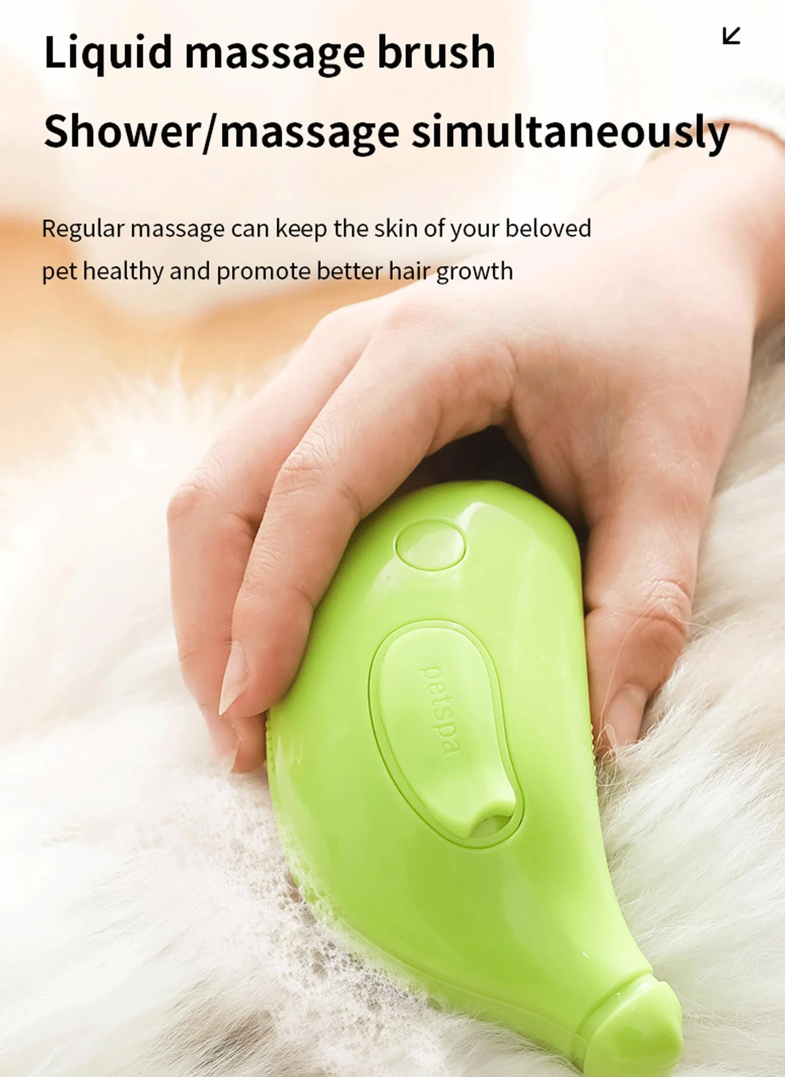 Brosse Chien Chat à Vapeur 3 En 1 Rechargeable Peigne de Massage pour Poils Emmêlés