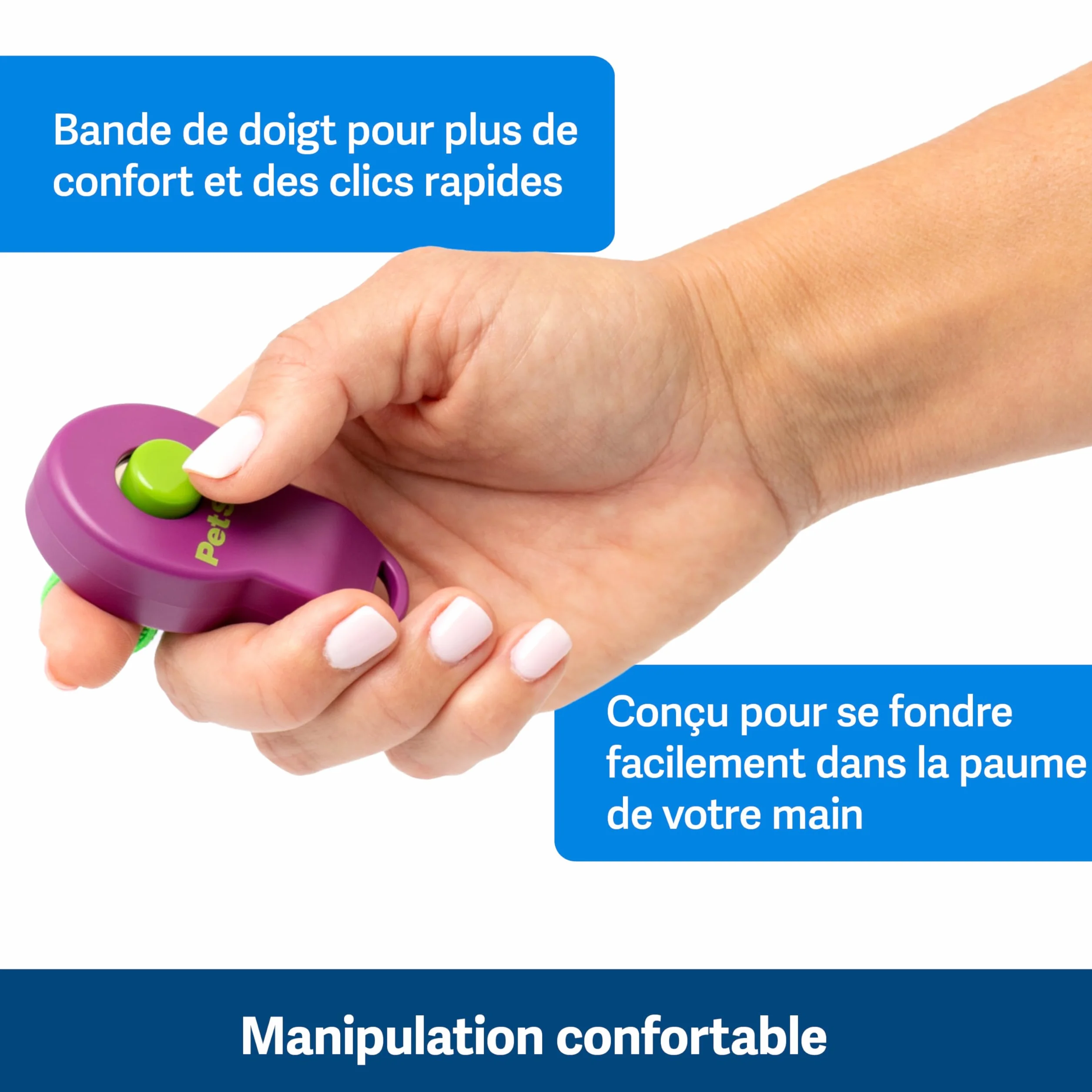 PetSafe Clik-R Clicker d'entraînement pour Chiens - Renforce Le comportement Positif - Utilisation pour récompenser et entraîner