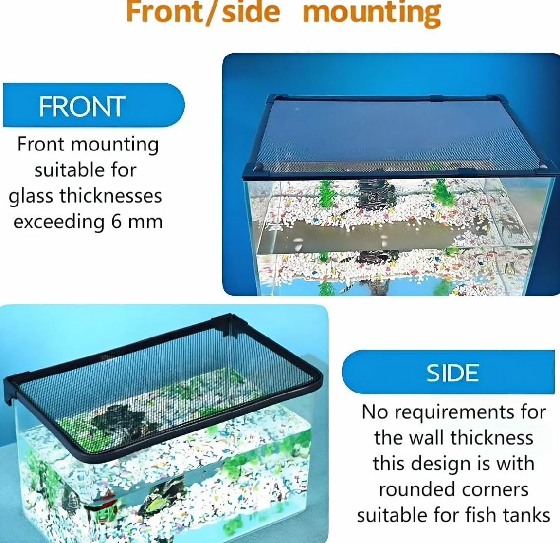 Couvercle de réservoir à poissons magnétique DIY 94x46cm Couvercle d'aquarium