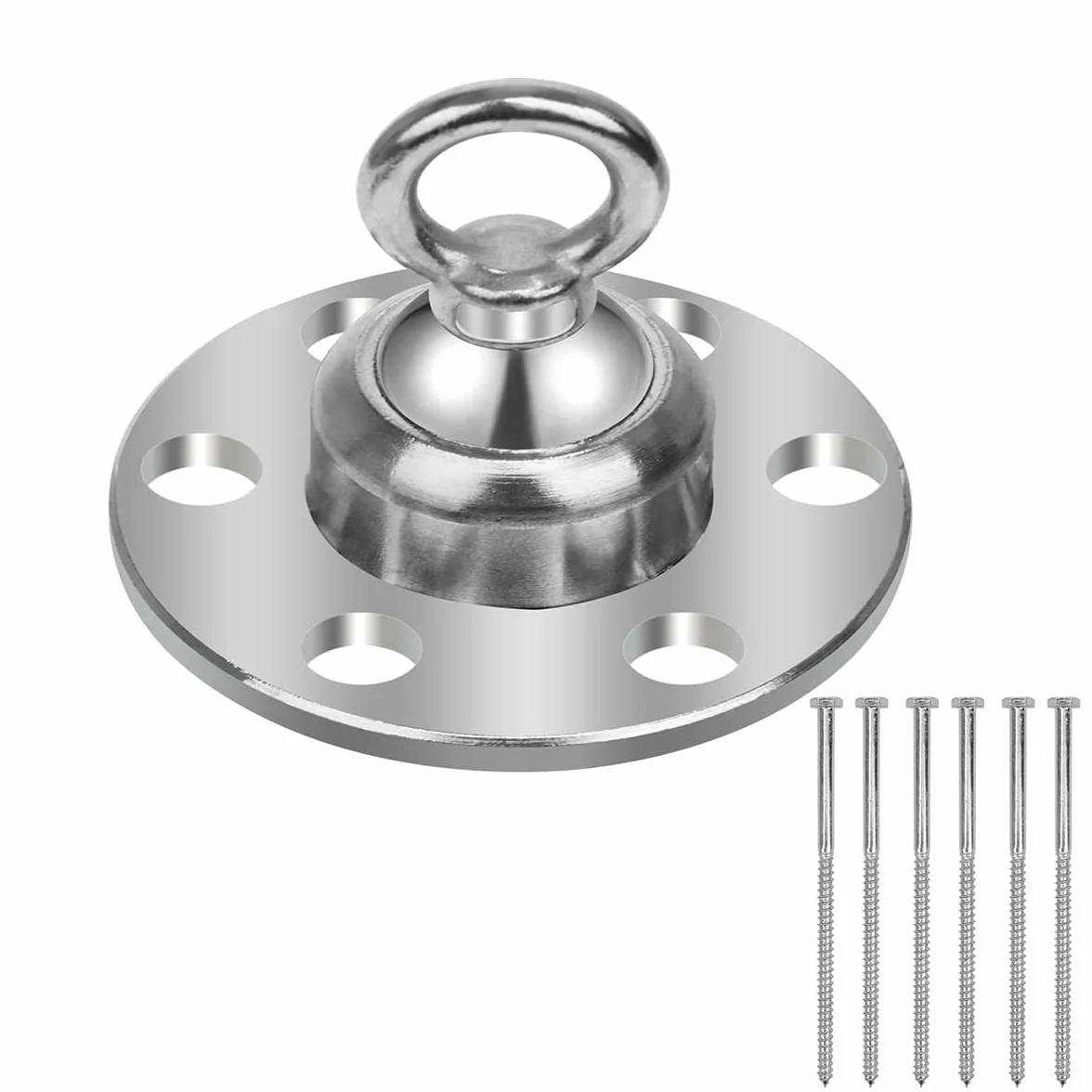 WANGCL Piquet pivotant à 360° pour chien - Force de traction de 680 kg - En acier inoxydable - Résistant à la rouille - Pour extérieur, camping, pelouse