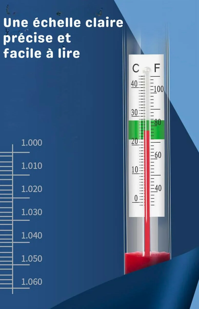 Thermomètre Flottant pour Aquarium - Précision et Facilité d'Utilisation pour un Environnement Aquatique Optimal