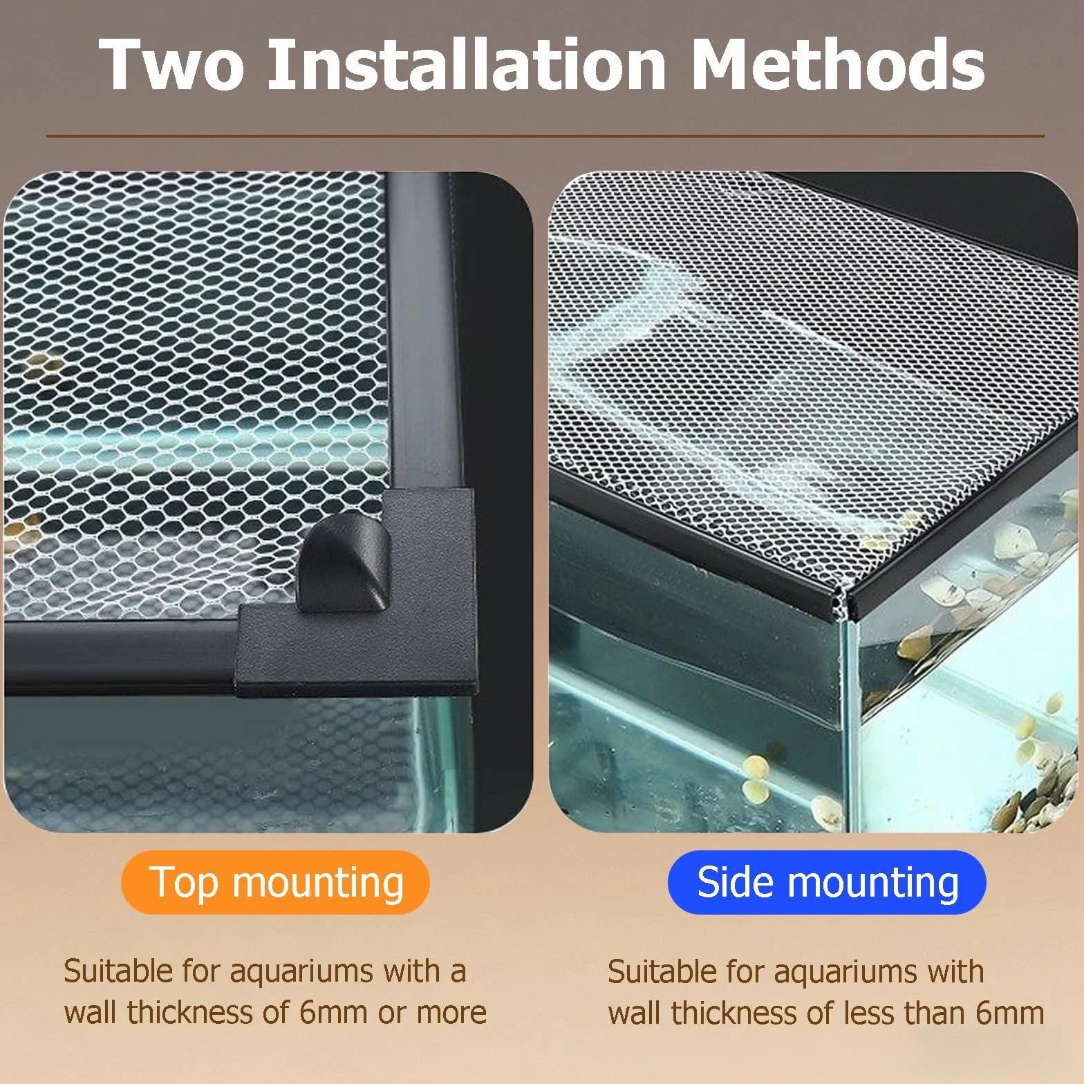 Couvercle D'Aquarium Magnétique Anti-Saut DIY 150x50CM