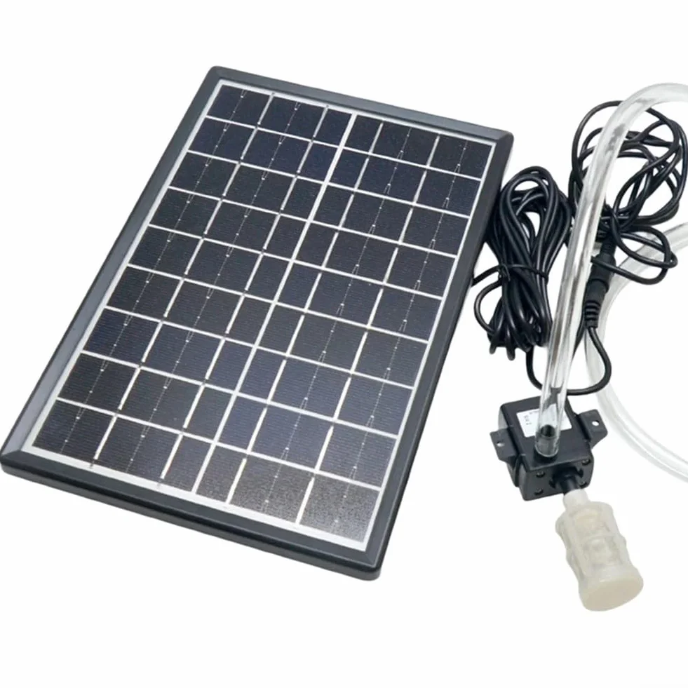 HpLive Pompe solaire pour étang 6W 9V 240L/h 2,5M