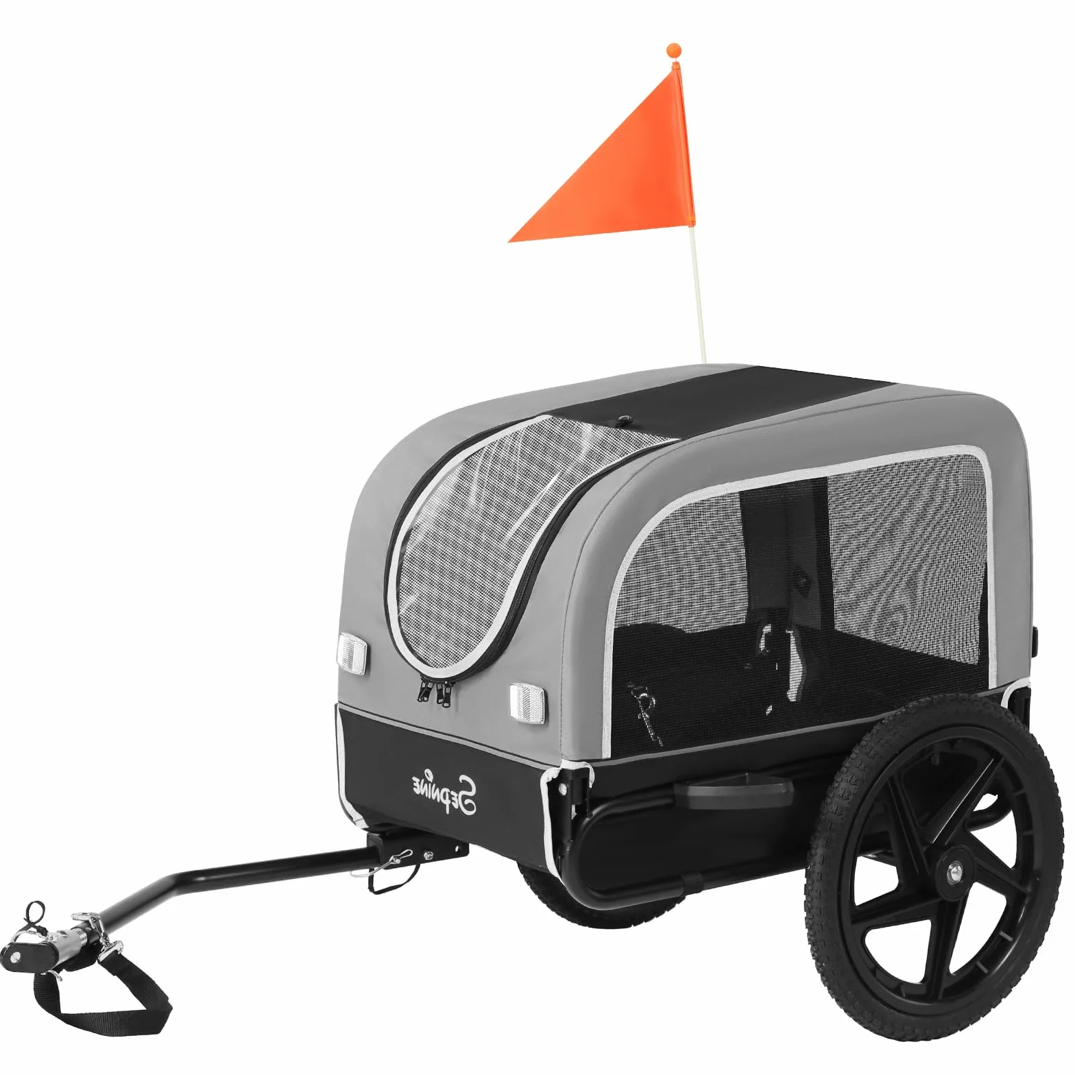 Remorque de vélo pour Chiens de Petite et Moyenne Taille, 23 kg, Pliable, avec Roues à dégagement Rapide, idéale pour Les randonnées à vélo et Les activités de Plein air