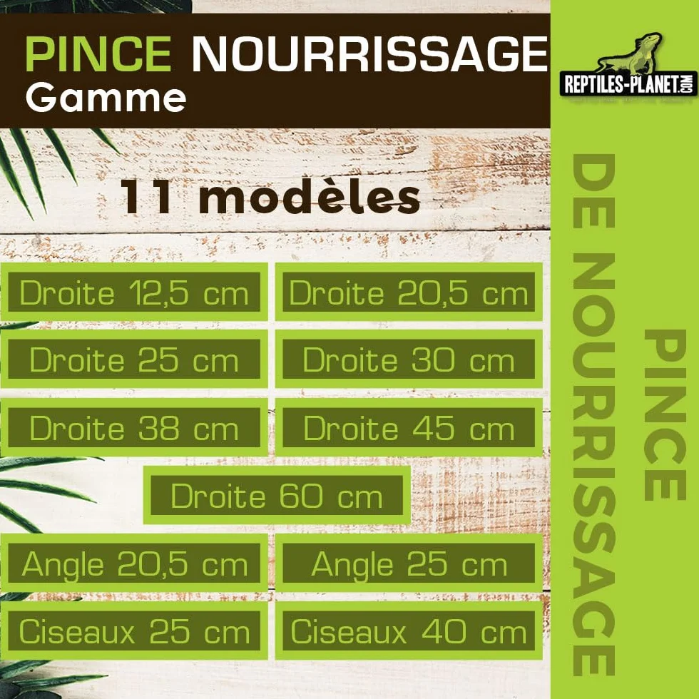 Reptiles Planet - Pince de Nourrissage pour Reptiles - 20,5 cm