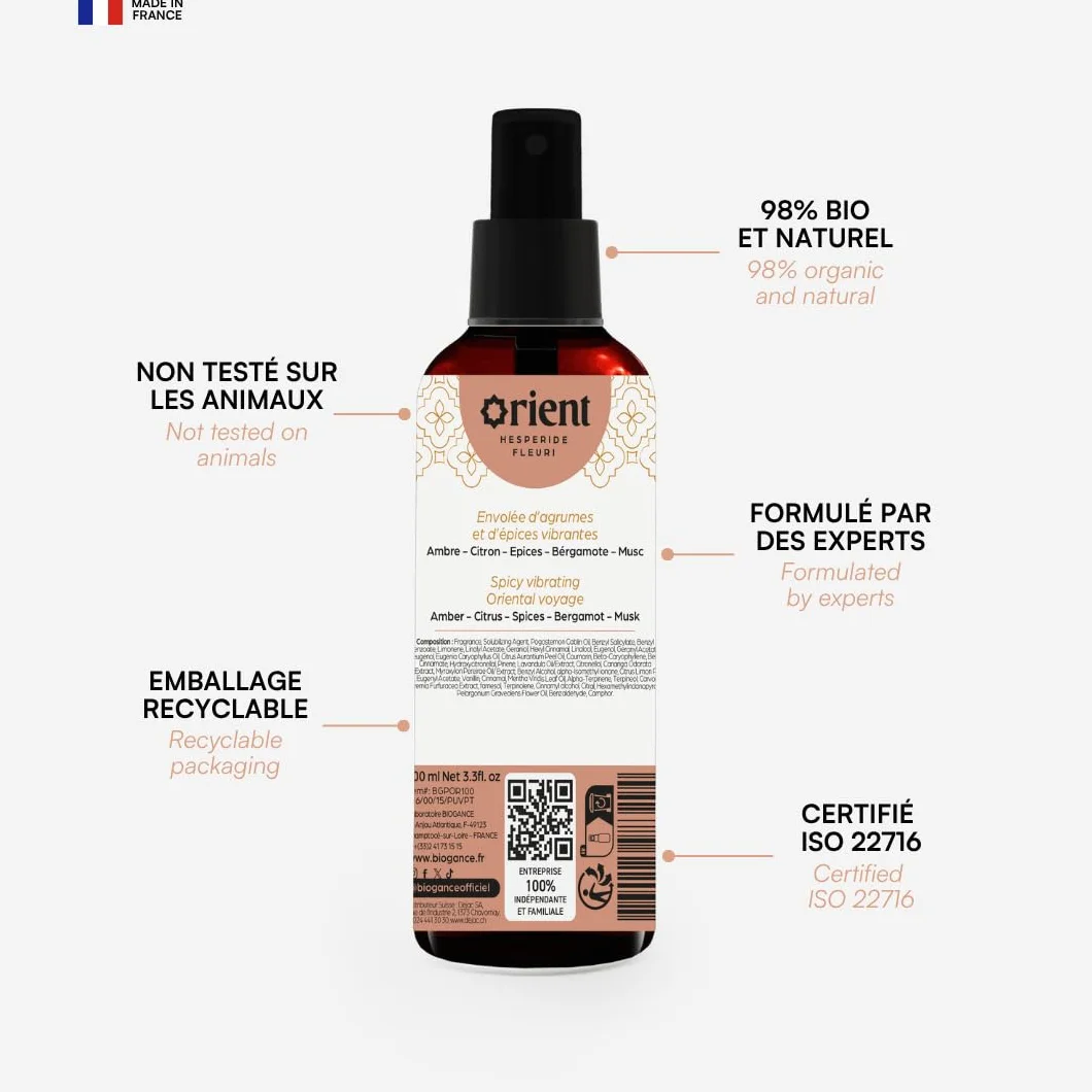 BIOGANCE Parfum Orient sans Alcool