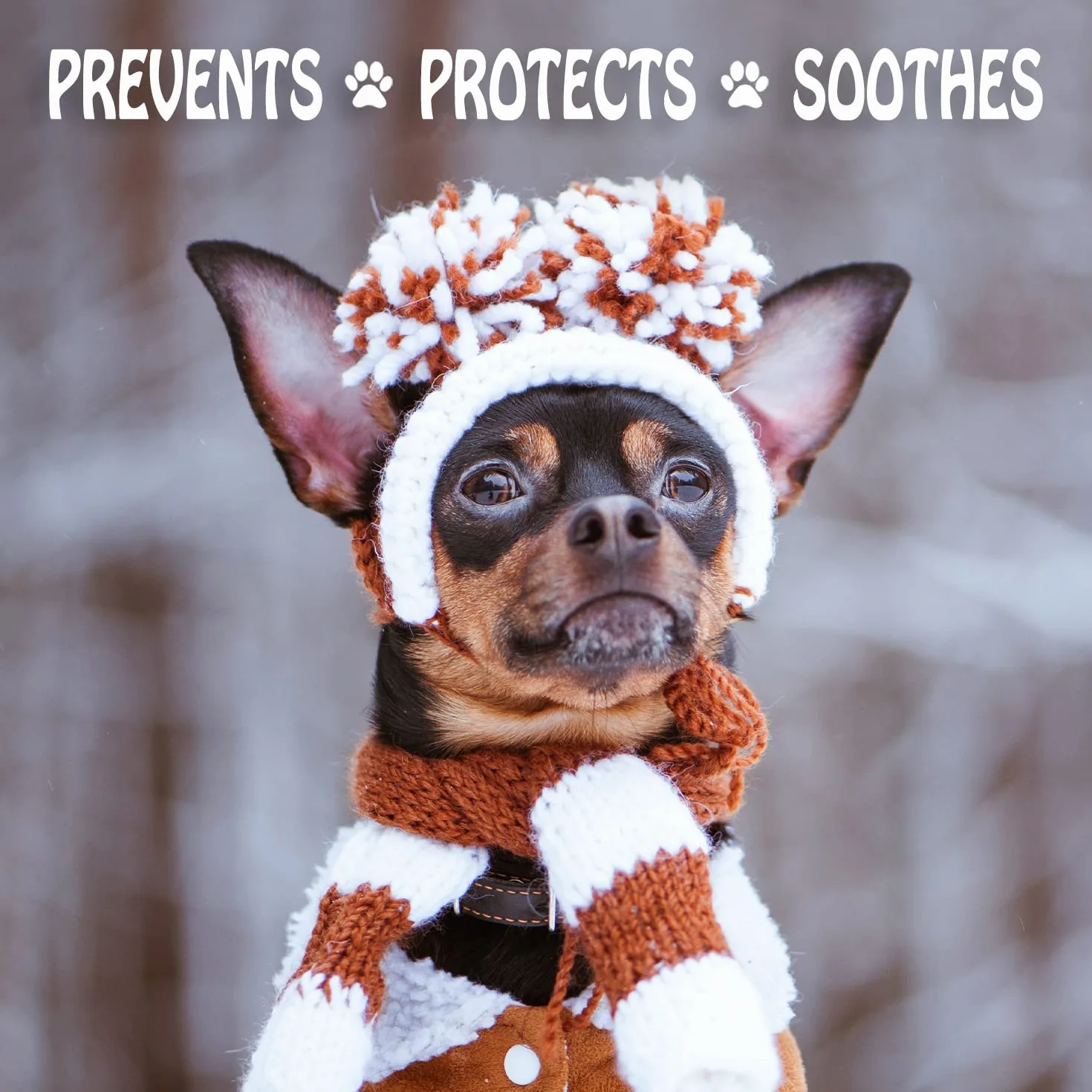 Musher's Secret Baume Coussinets Chien Protection Anti-Sel Neige 200g