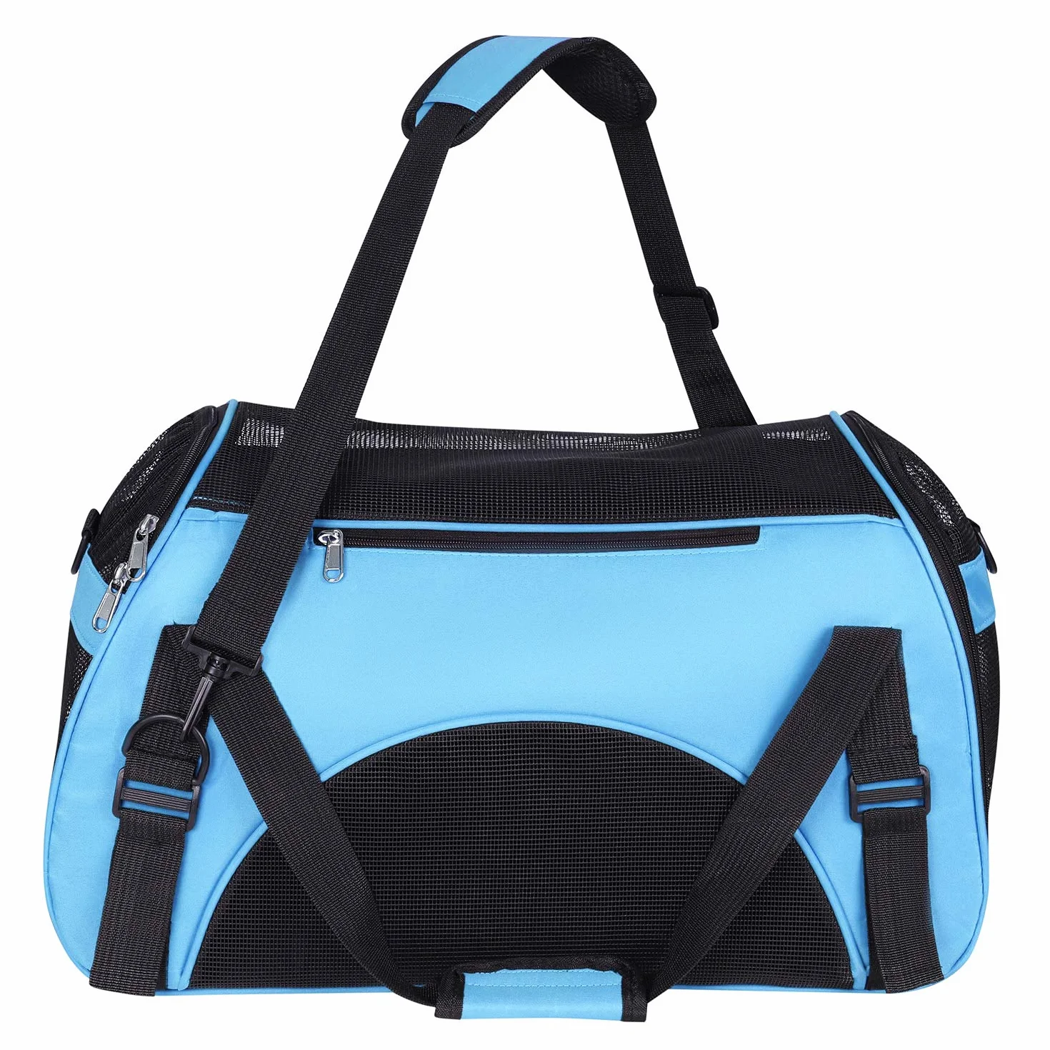 Sac de Transport Portable Chat Chien Sac à Main Résistant à l'usure pour Chaton Chiot Caisse de Transport Respirant et Pliable Sac de Voyage Réglable Animaux avec Bandoulière Voitrure Train