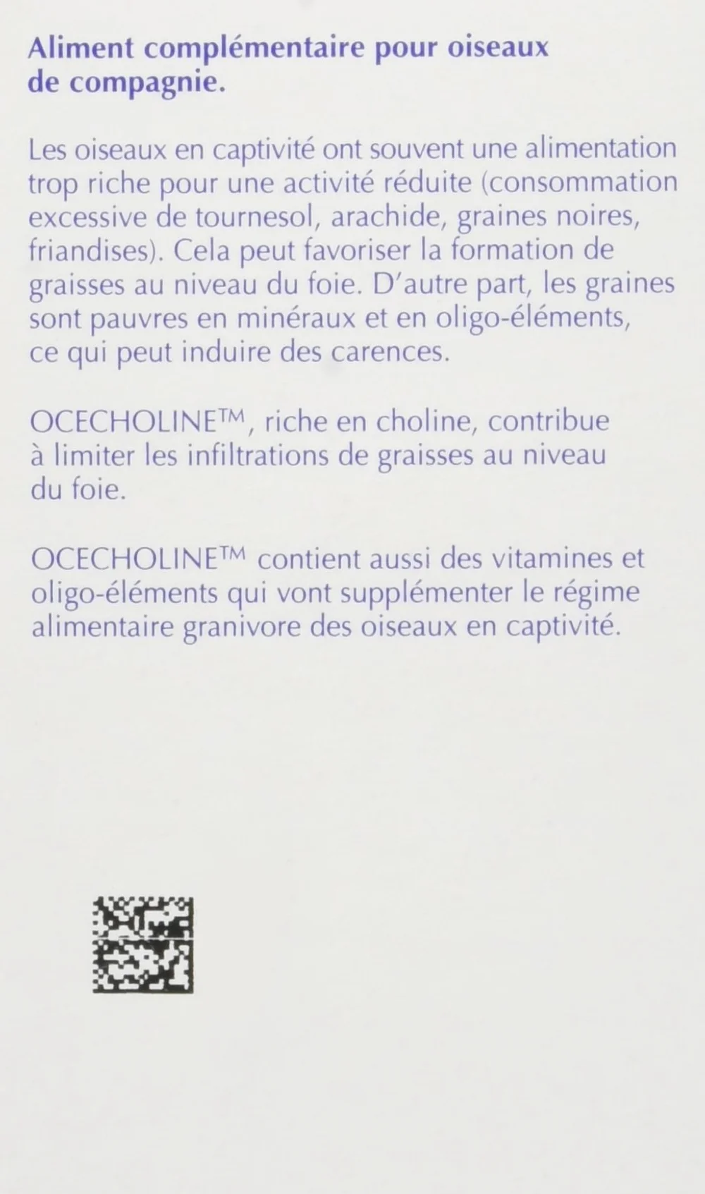 Virbac Ocecholine pour Oiseau 50 ML