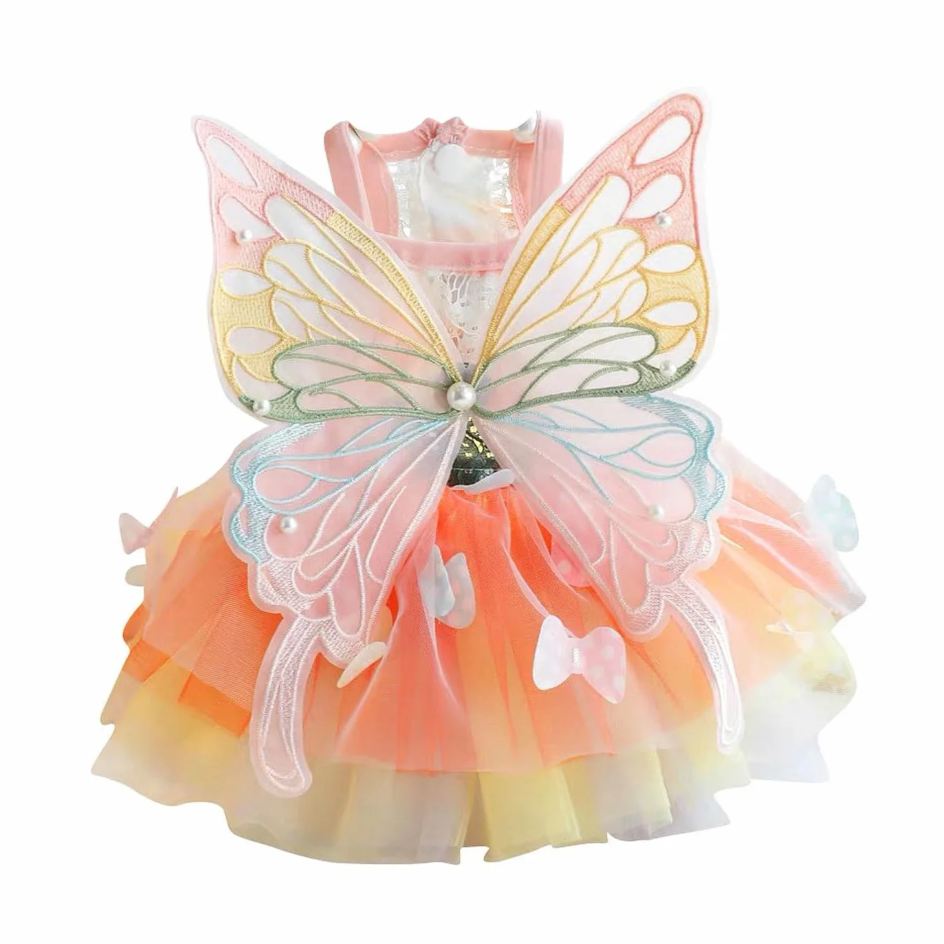 Robe de princesse papillon jupe tutu multicouche pour chiens petite moyenne taille XXXL