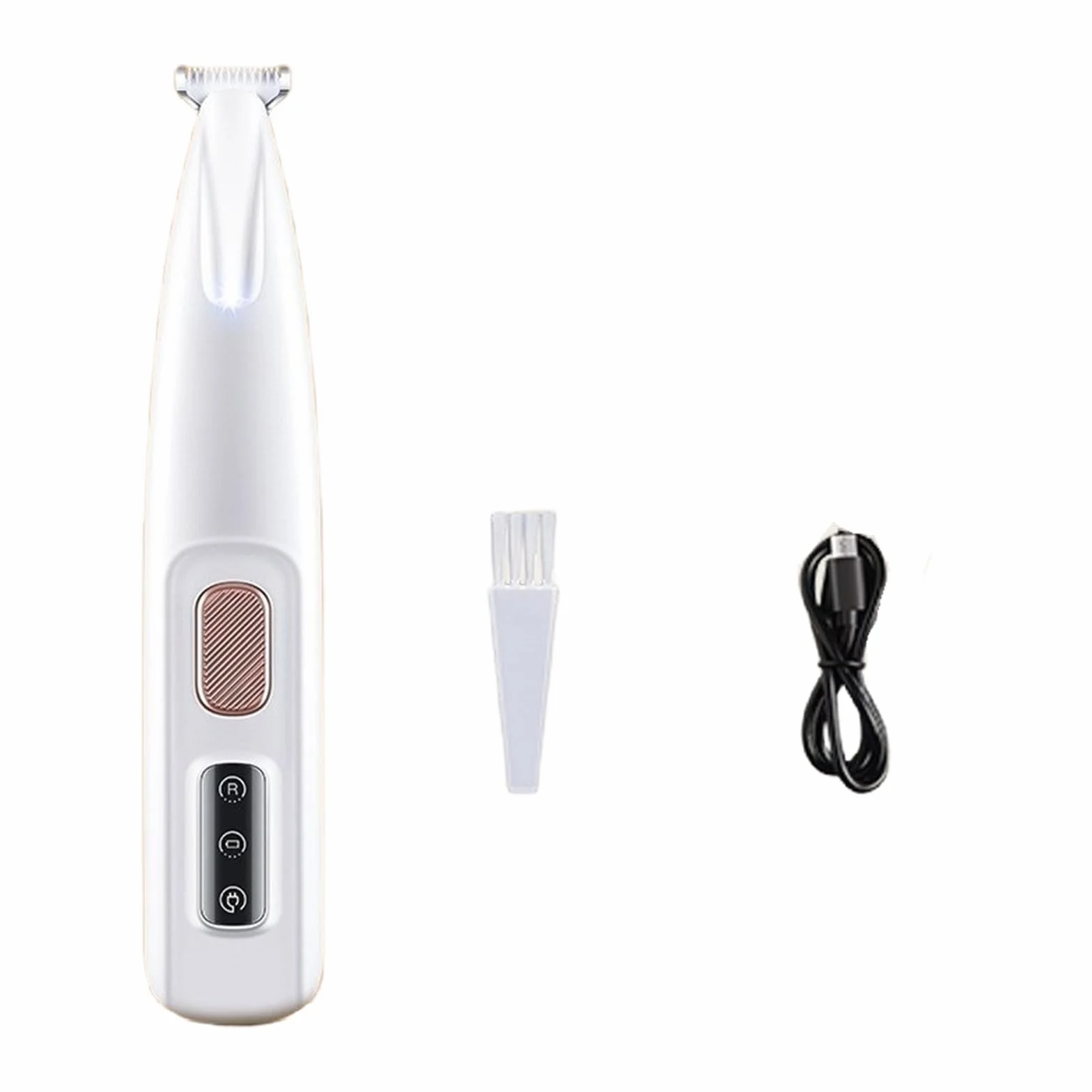 Activ'Pet Tondeuse à pattes silencieuse rechargeable USB avec éclairage LED pour chiens et chats