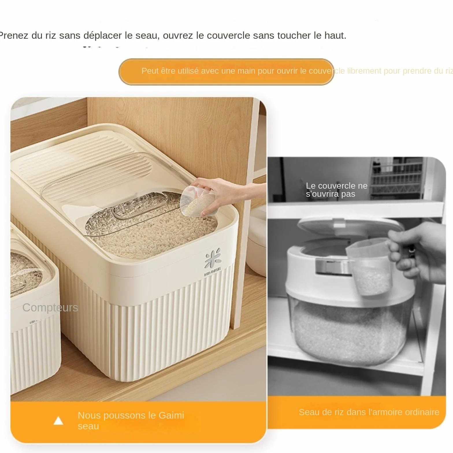 Boite Pour Animaux En Plastique,Capacité 8Kg, Rangement HerméTique Anti-Odeurs, Conteneur Croquettes Chien Et Chats,Pour Aliments, Nourriture Animaux De Compagnie,31X22.3X21CM