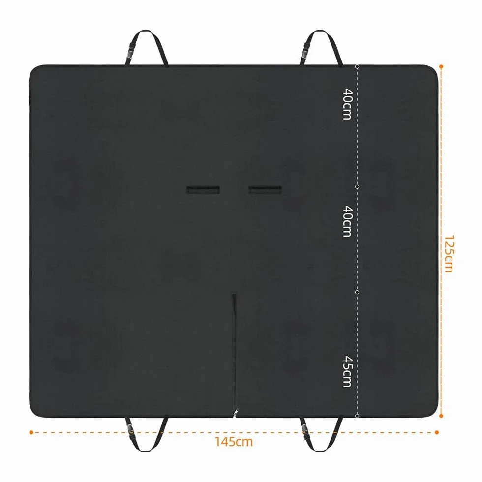 Housses de Siège de Voiture pour Chien 145x125 cm Protecteur Siège Arrière Imperméable Antidérapant