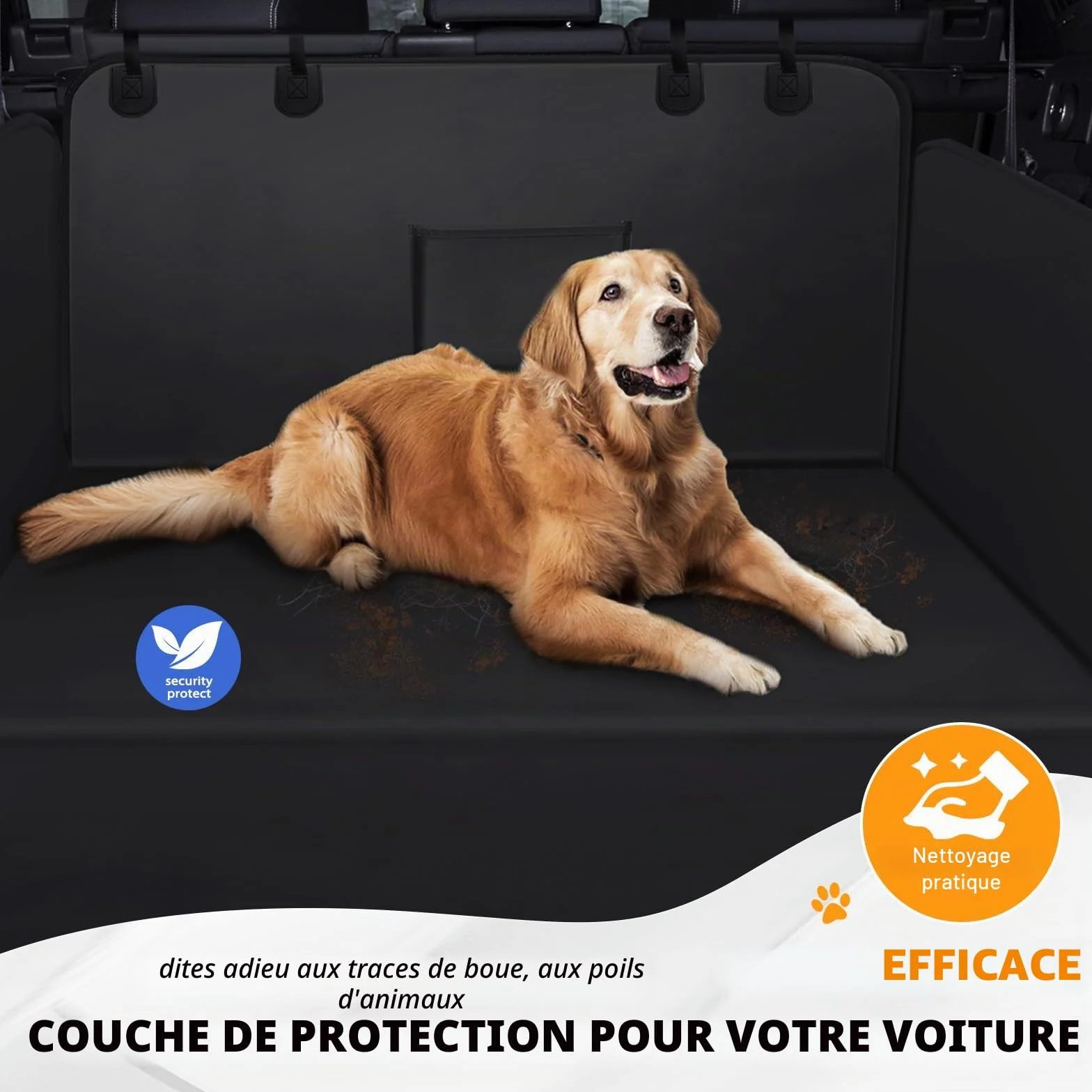 Zanfqvo Protection Coffre Voiture Chien avec Protection latérale Imperméable Antidérapante Housse de Coffre Universelle