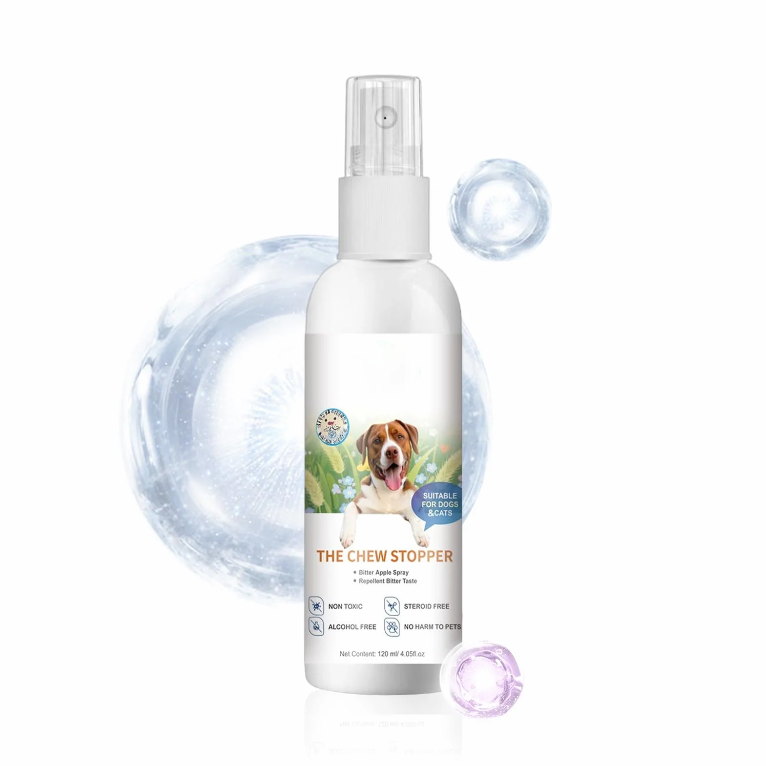 Spray Anti-pour Chiens d'intérieur d'Apprentissage de la Propreté pour Chiot Aide au Comportement Urine Déjections Canines Meubles Tapis