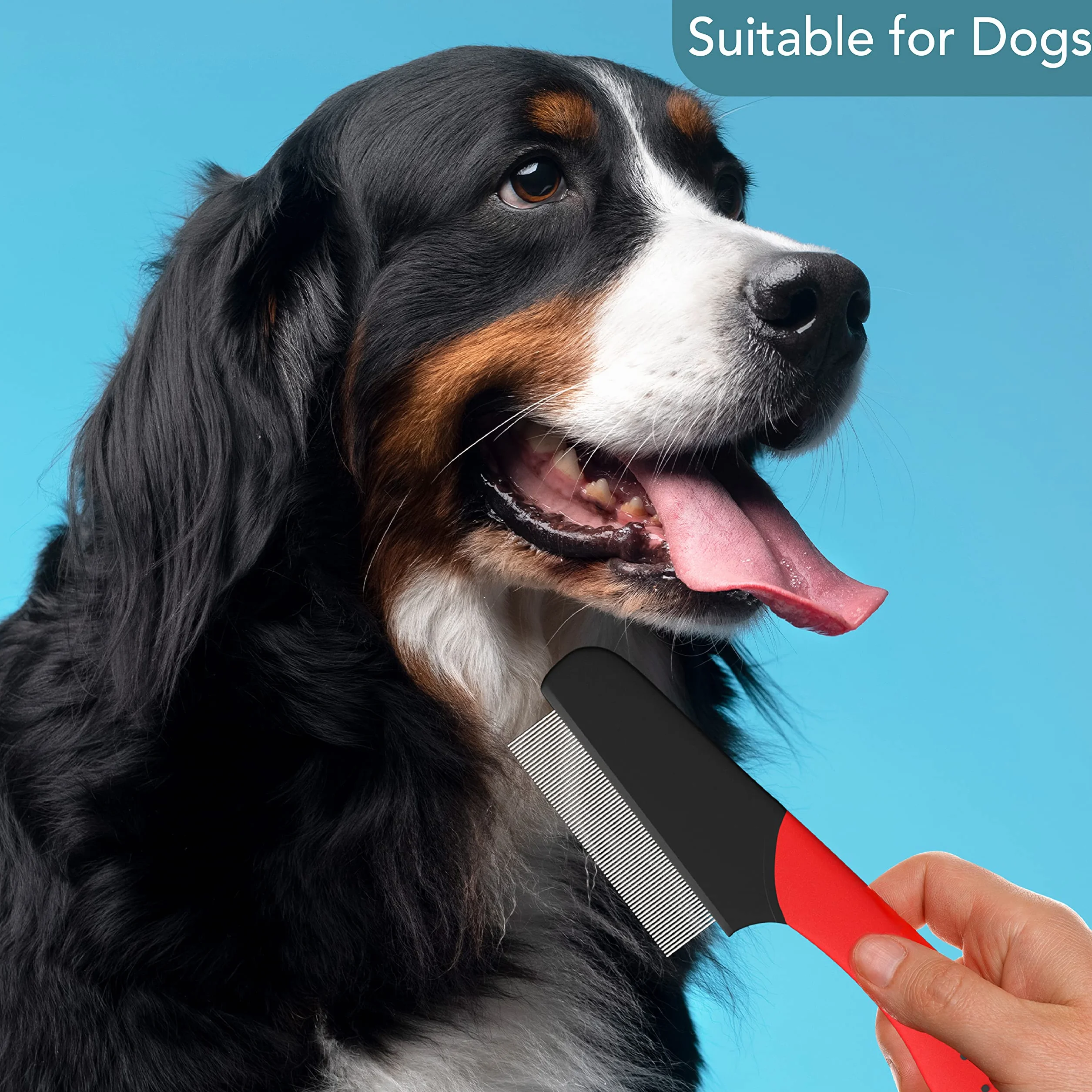 Masterclip Peigne à puces anti-puces pour chats chiens lapins efficace lentes tiques