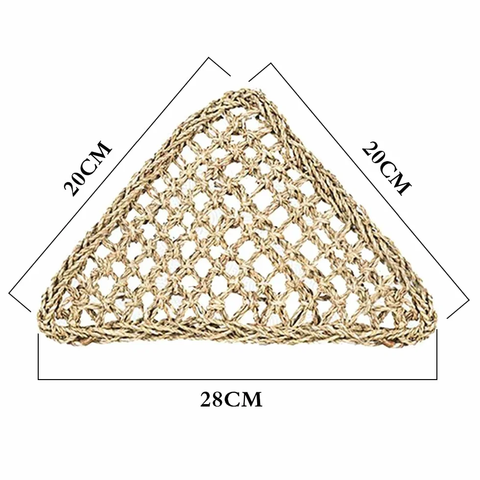 Hamac en jonc de mer naturel avec ventouses pour reptiles