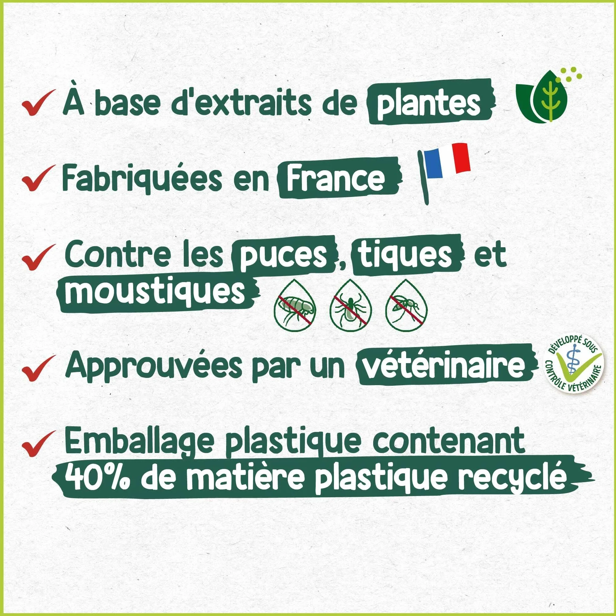 HOPI Pipette Anti Puces Chat 6 kg - 4 Mois Protection Puces Tiques Moustiques - Extraits de Plantes - Fabriqué en France