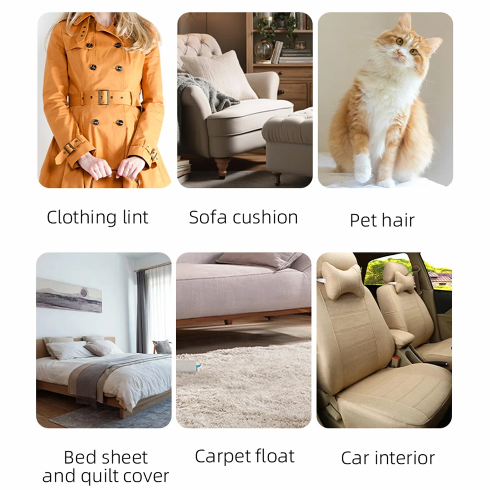 Gant Anti Poils Animaux Double Face Réutilisable Brosse Poils pour Chiens Chats Meubles Vêtements Tapis Voiture