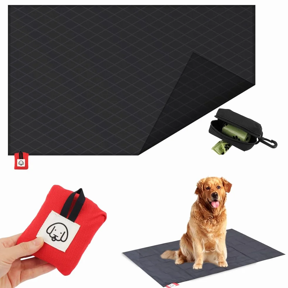 Couverture imperméable pour Chien 110x70 cm, Tapis de Voyage Pliable, Nylon