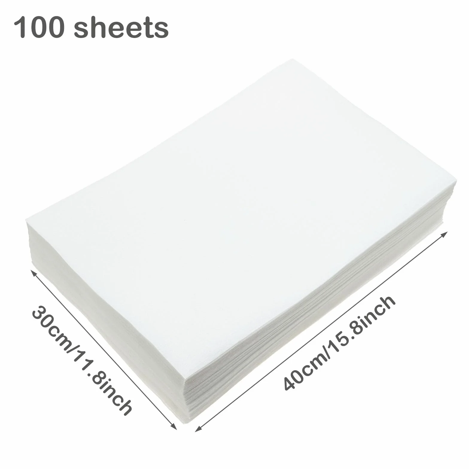 Papier Absorbant pour Oiseaux, Lot de 100 Feuilles Jetables Prédécoupées, Non Tissé, 30 x 40cm