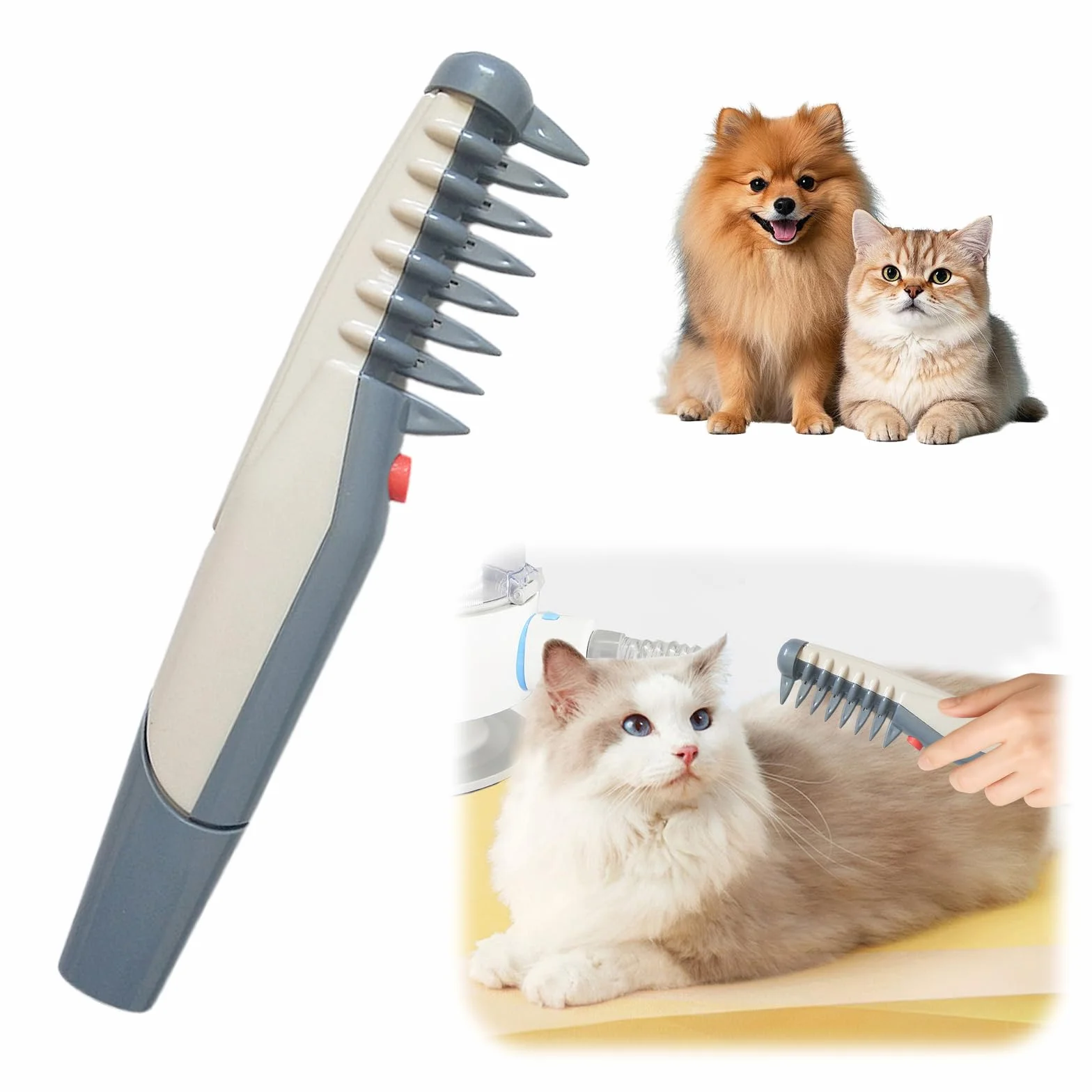 Petsboro Mataway E Peigne électrique 2 en 1 pour chien et chat