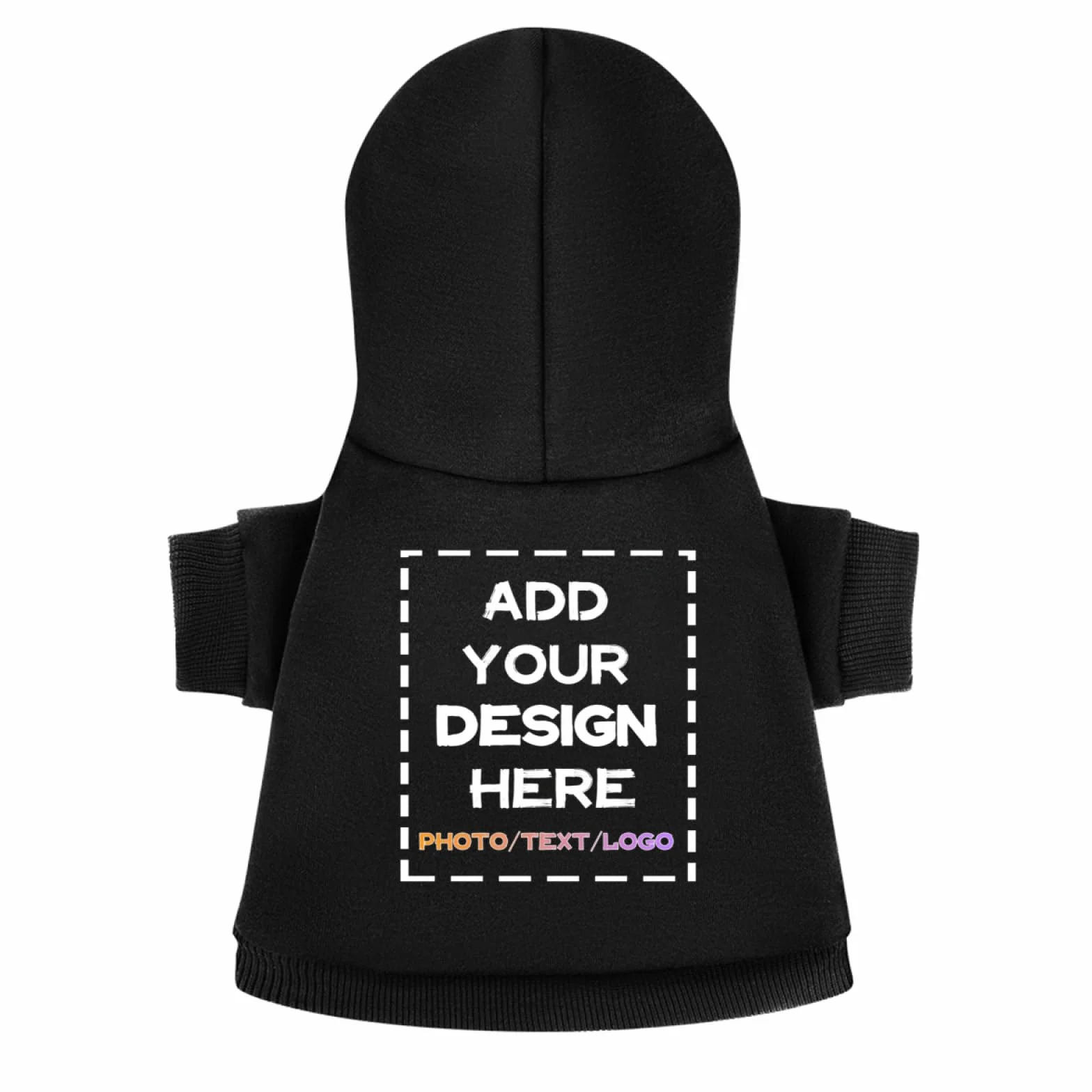 Sweat-Shirt personnalisé pour Chien avec Texte Photo, Pull à Capuche Chiots Chats Cadeaux