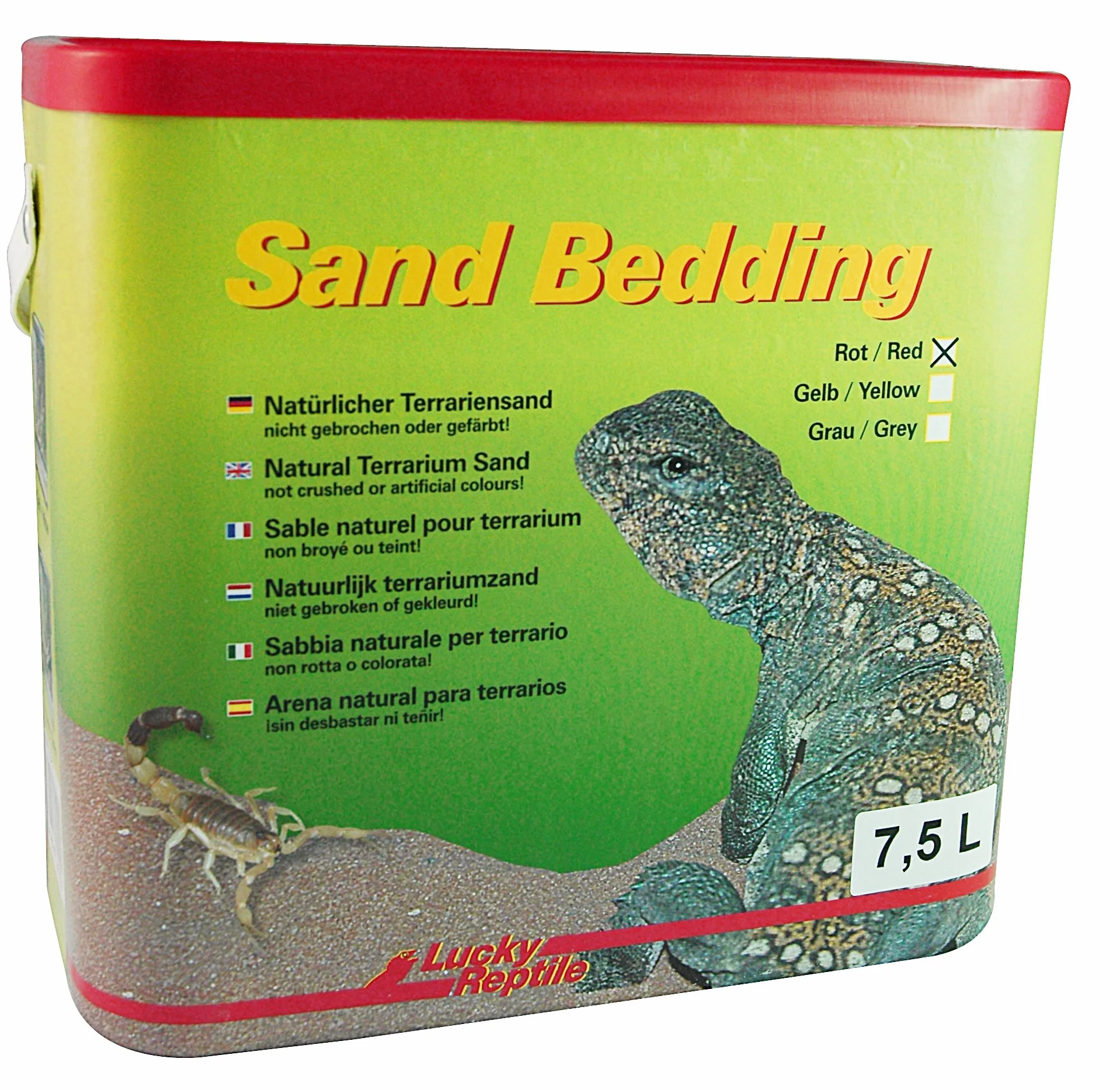 Lucky Reptile SB-LR Argile Sable Parure de lit 7,5 L Rouge