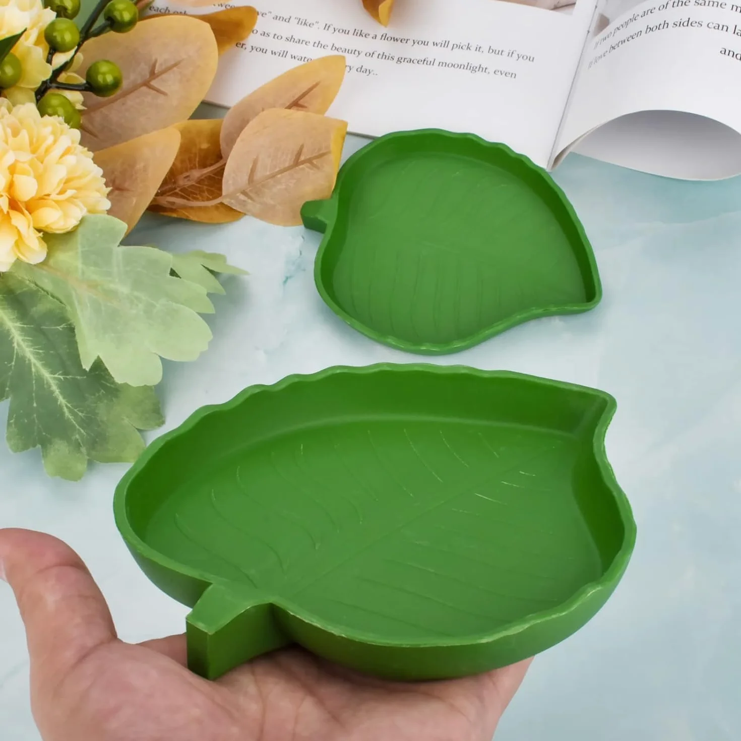 Bol Alimentaire Reptiles, Assiette de Nourriture Tortue, 2 Pièces Bol Eau Nourriture pour Maison Tortue