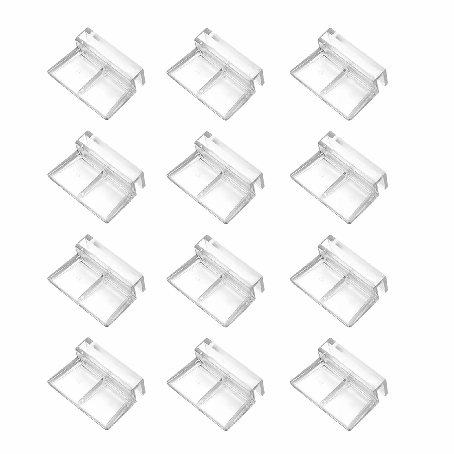 Clips de Couvercle d'Aquarium Acrylique 6mm Lot de 12