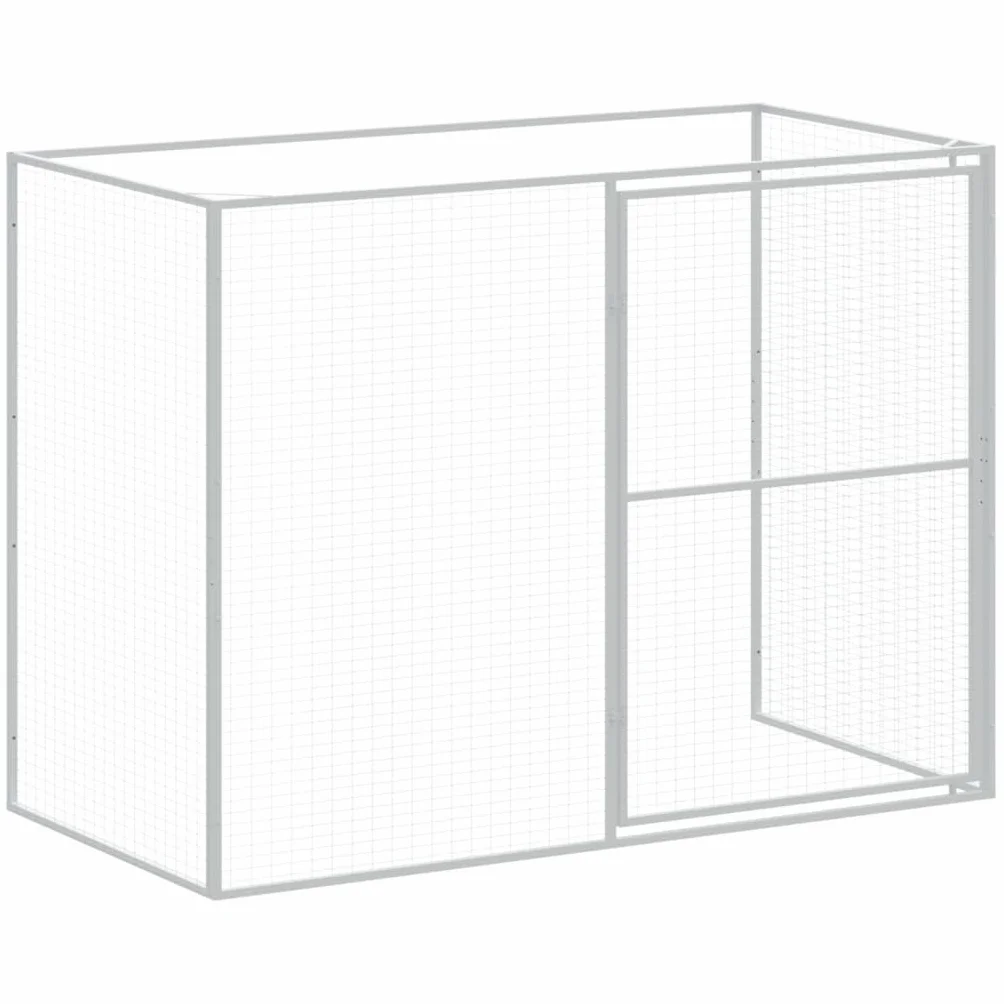 Niche pour chien gris clair 214x661x181 cm