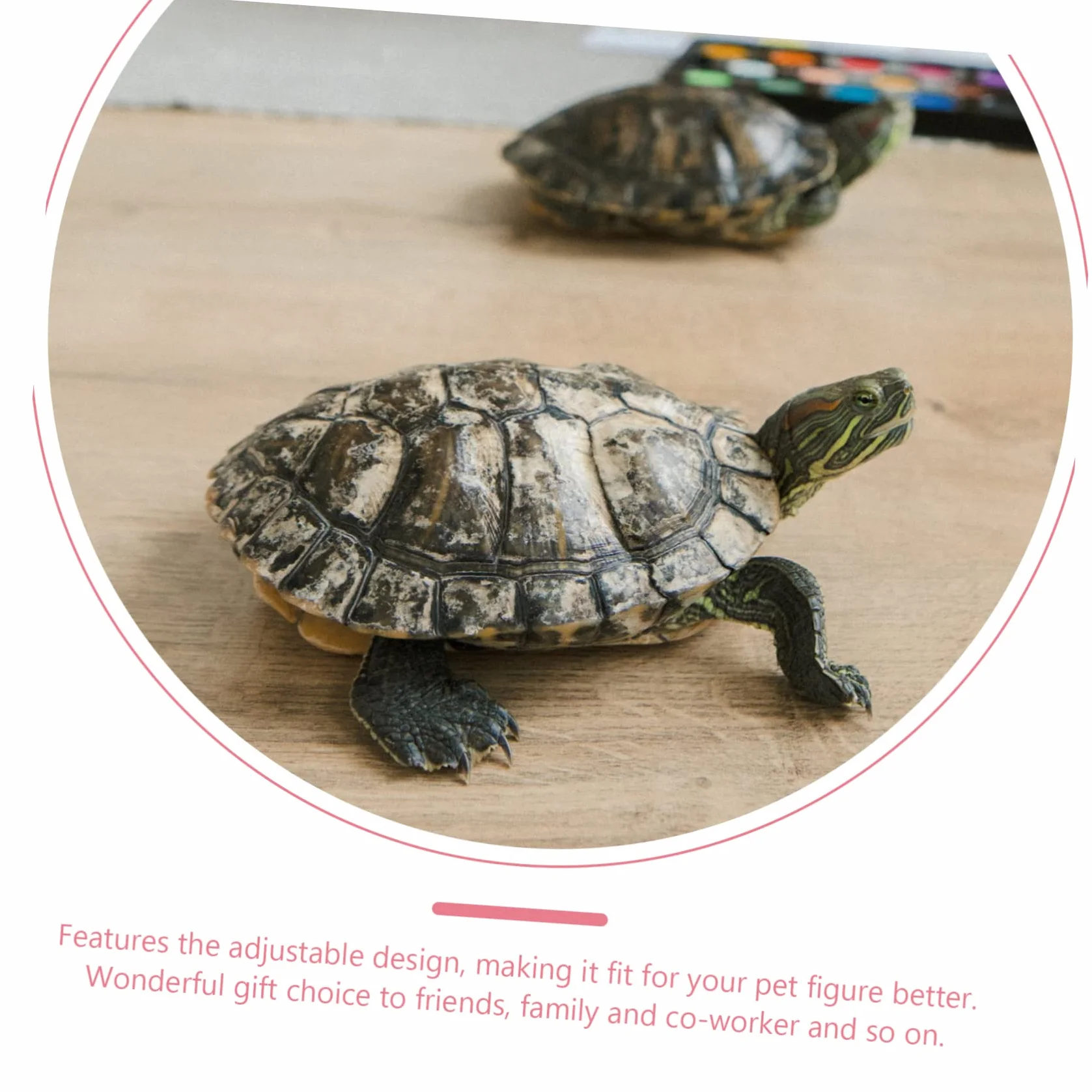 Harnais Tortue Rose Petite Laisse Traction Pet pour Tortue Sortie Léger