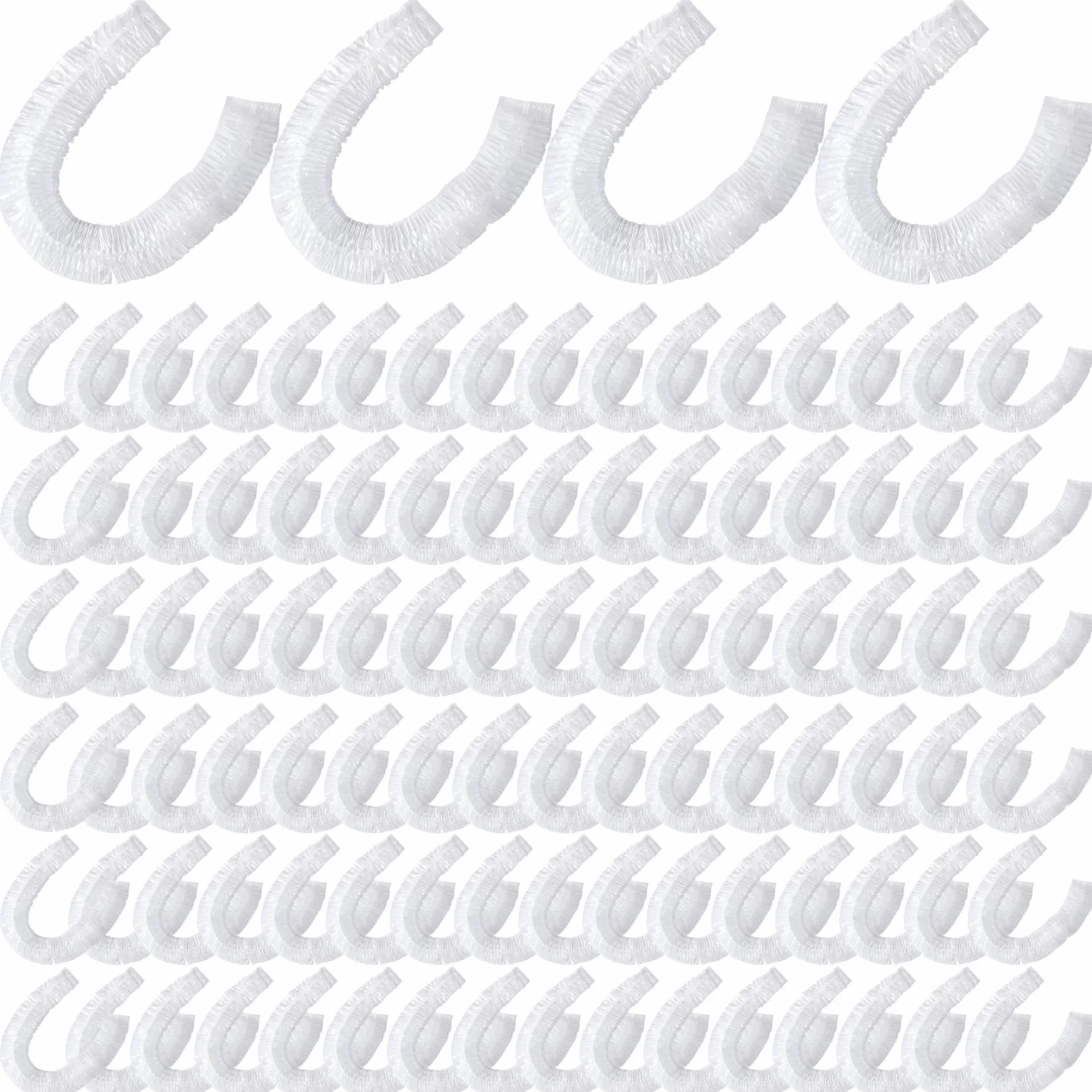Lot de 100 doublures de cage jetables en plastique transparent pour lapins, petits animaux