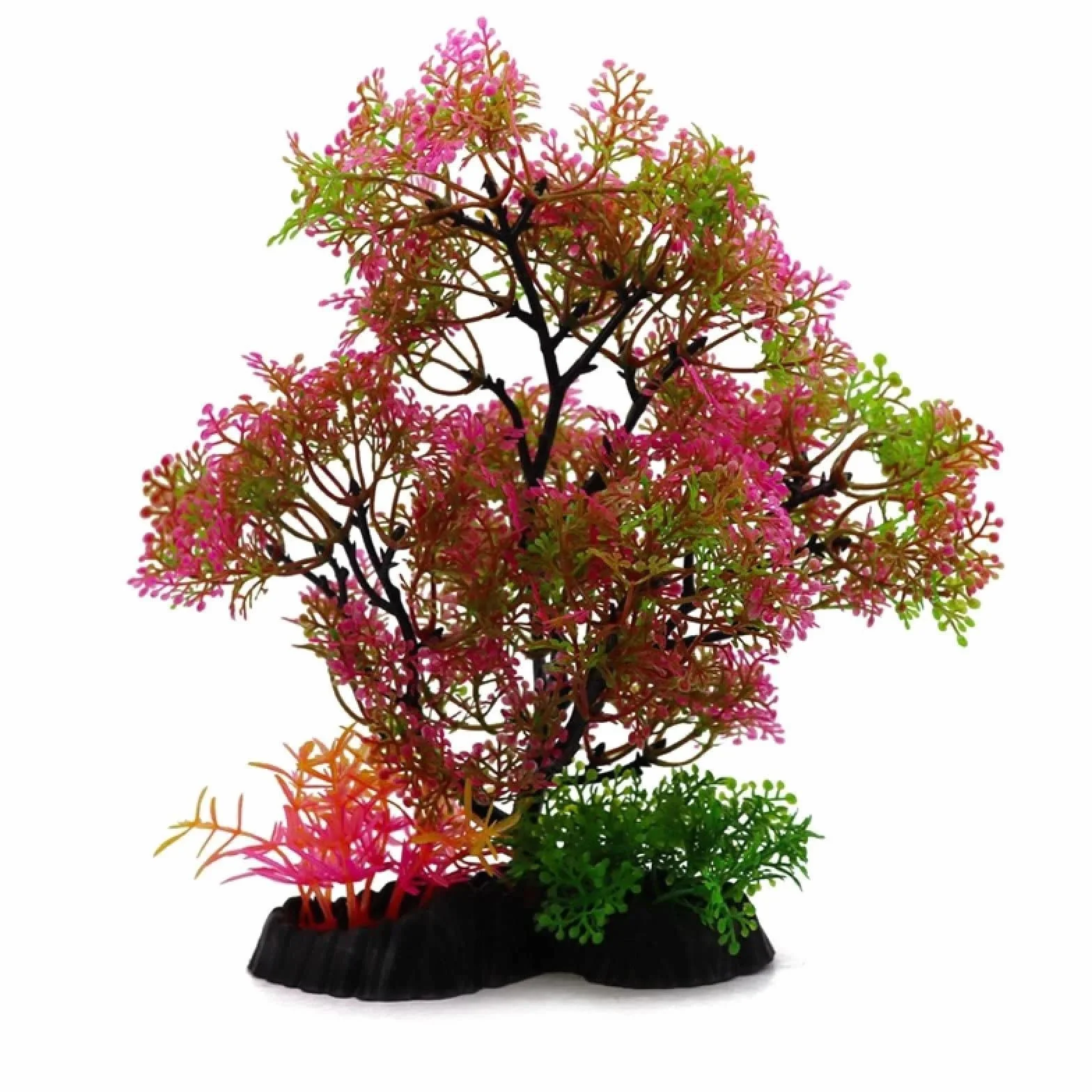 Plante Aquarium Artificielle 23 cm Décorations Aquarium Plantes Hydroponiques Simulation Base Epaissie