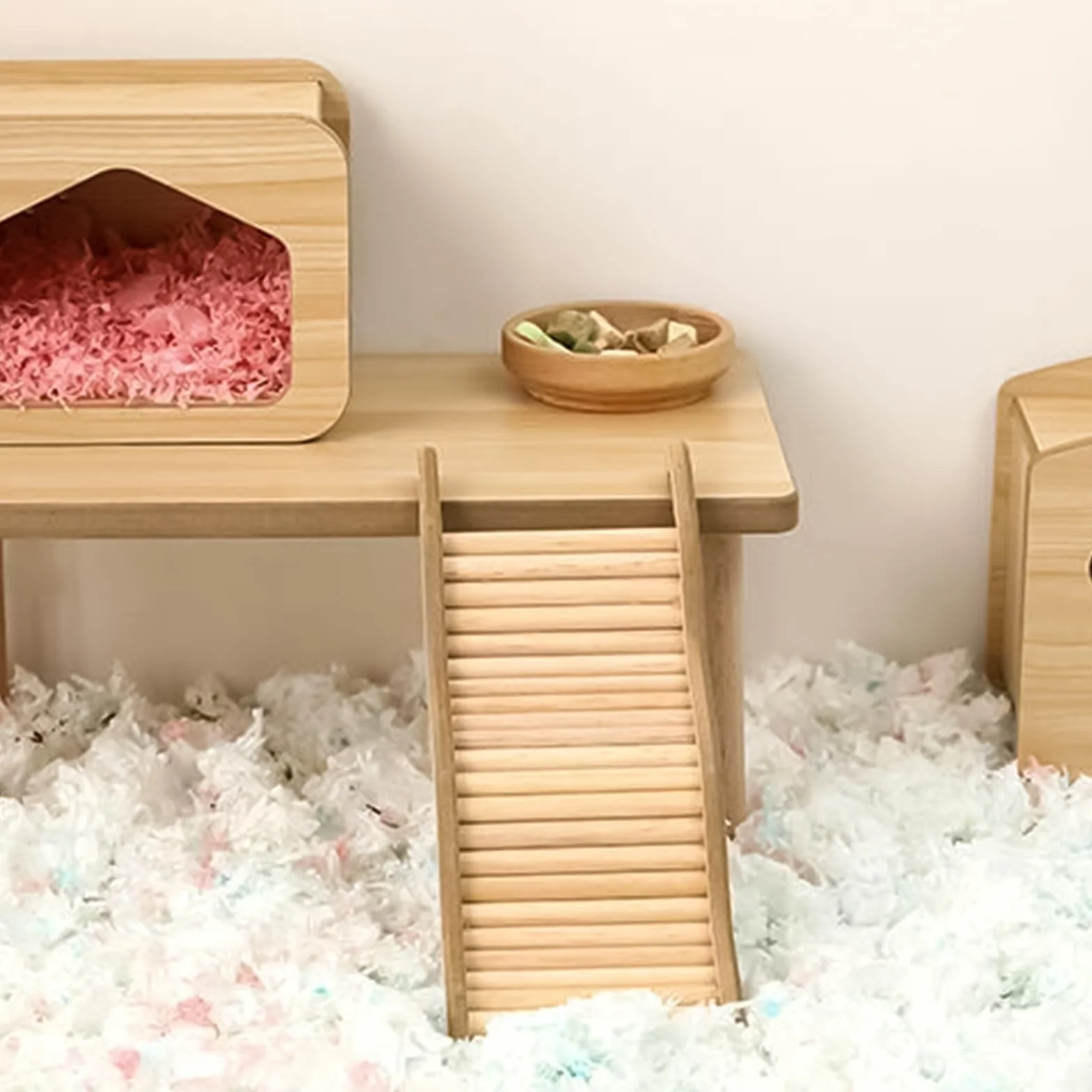 Jouet Cochon d'Inde, Jouet Hamster Escalier pour Hamster, Hamster Jouet en Forme De Vague, Jouets pour Hamster Et Accessoires pour Cage à Rats pour Petits Animaux