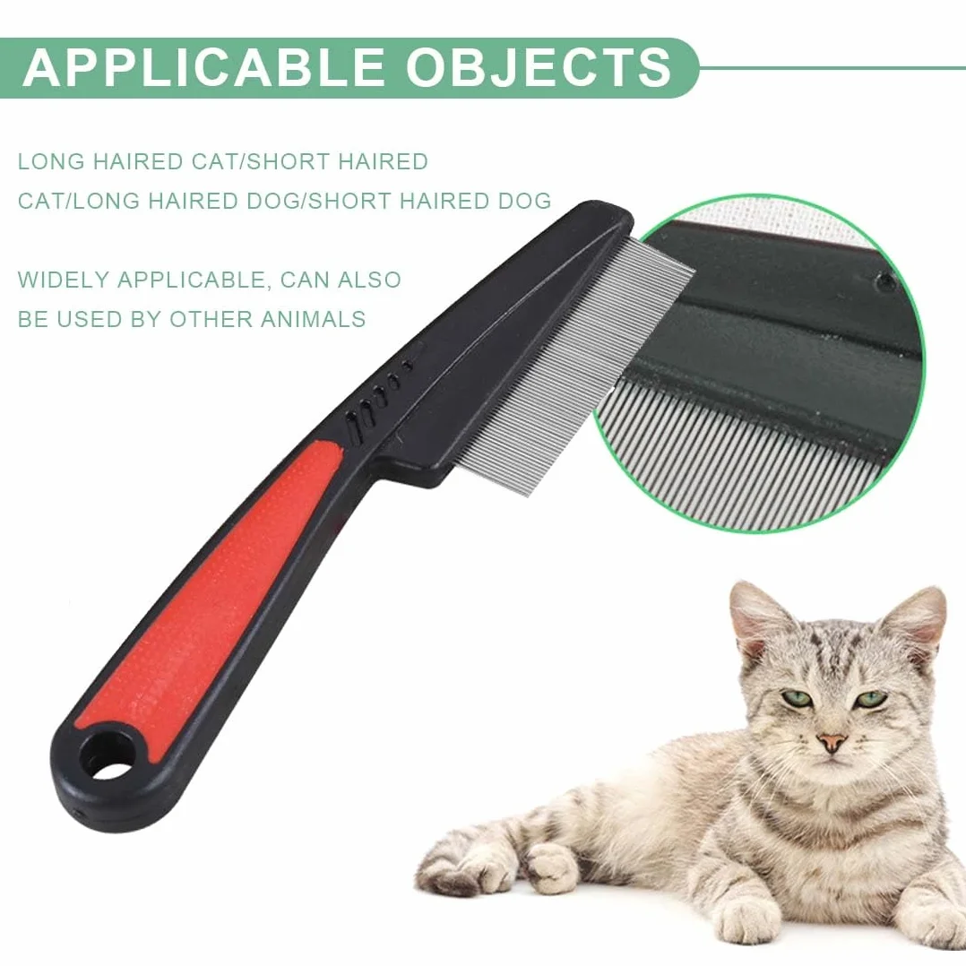 Peigne antipuces pour chats et chiens, élimine puces, tiques et saleté