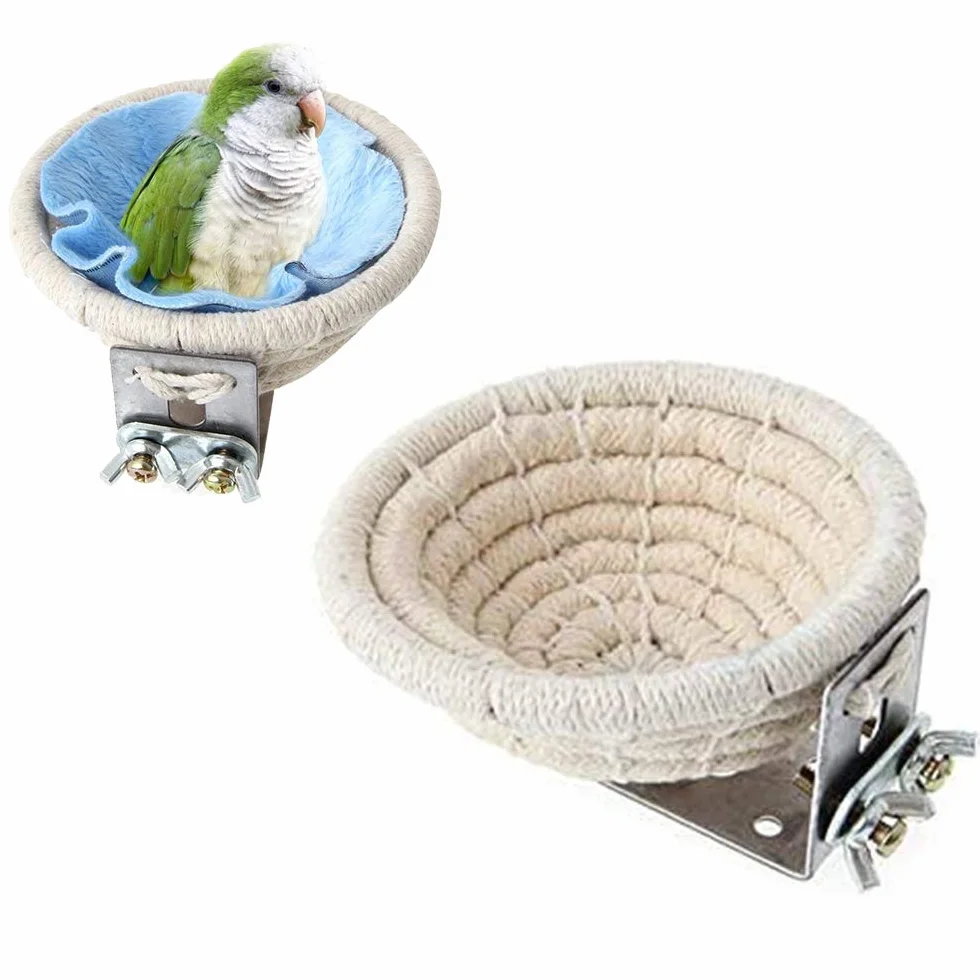 Nid d'élevage en corde de coton MEISO pour perruche et petit perroquet
